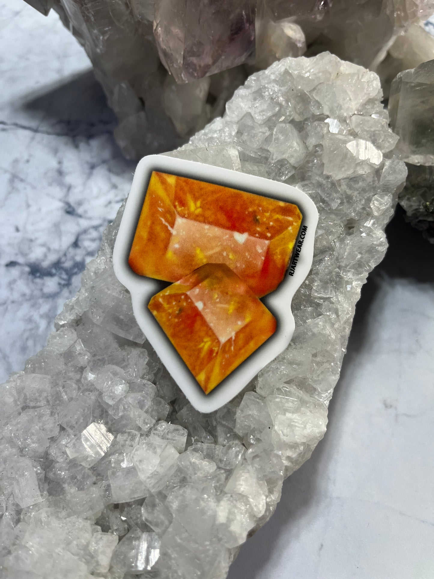 Wulfenite Blades Sticker or Magnet