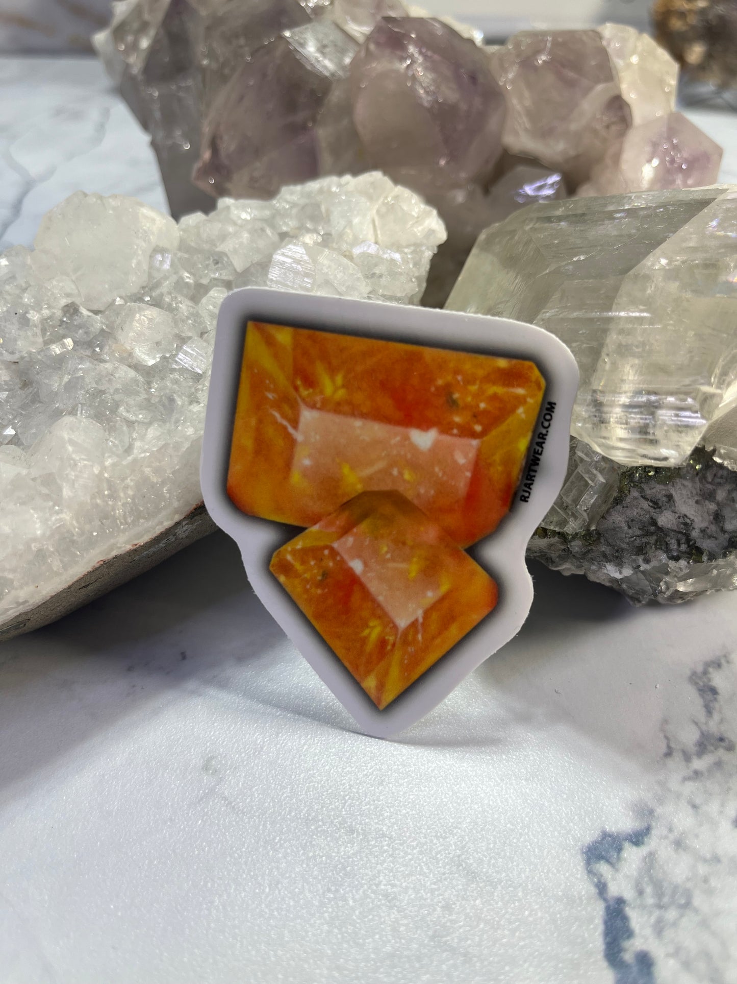 Wulfenite Blades Sticker or Magnet