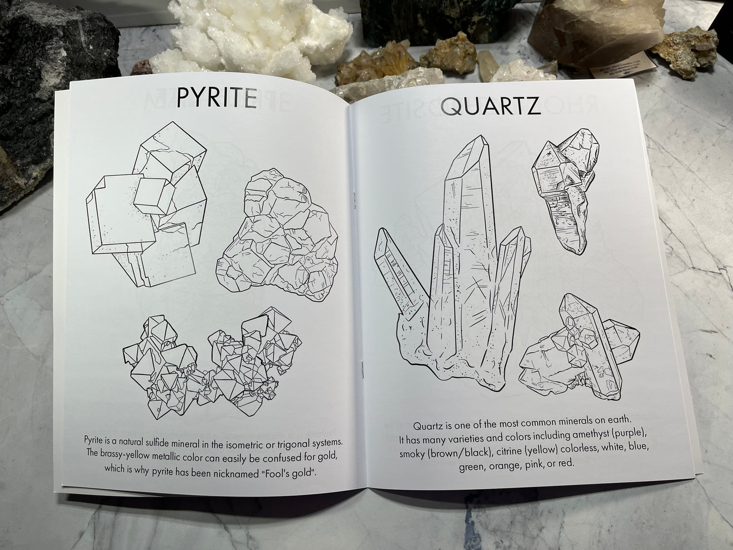 Crystals & Minerals Coloring Book - Limited Edition!