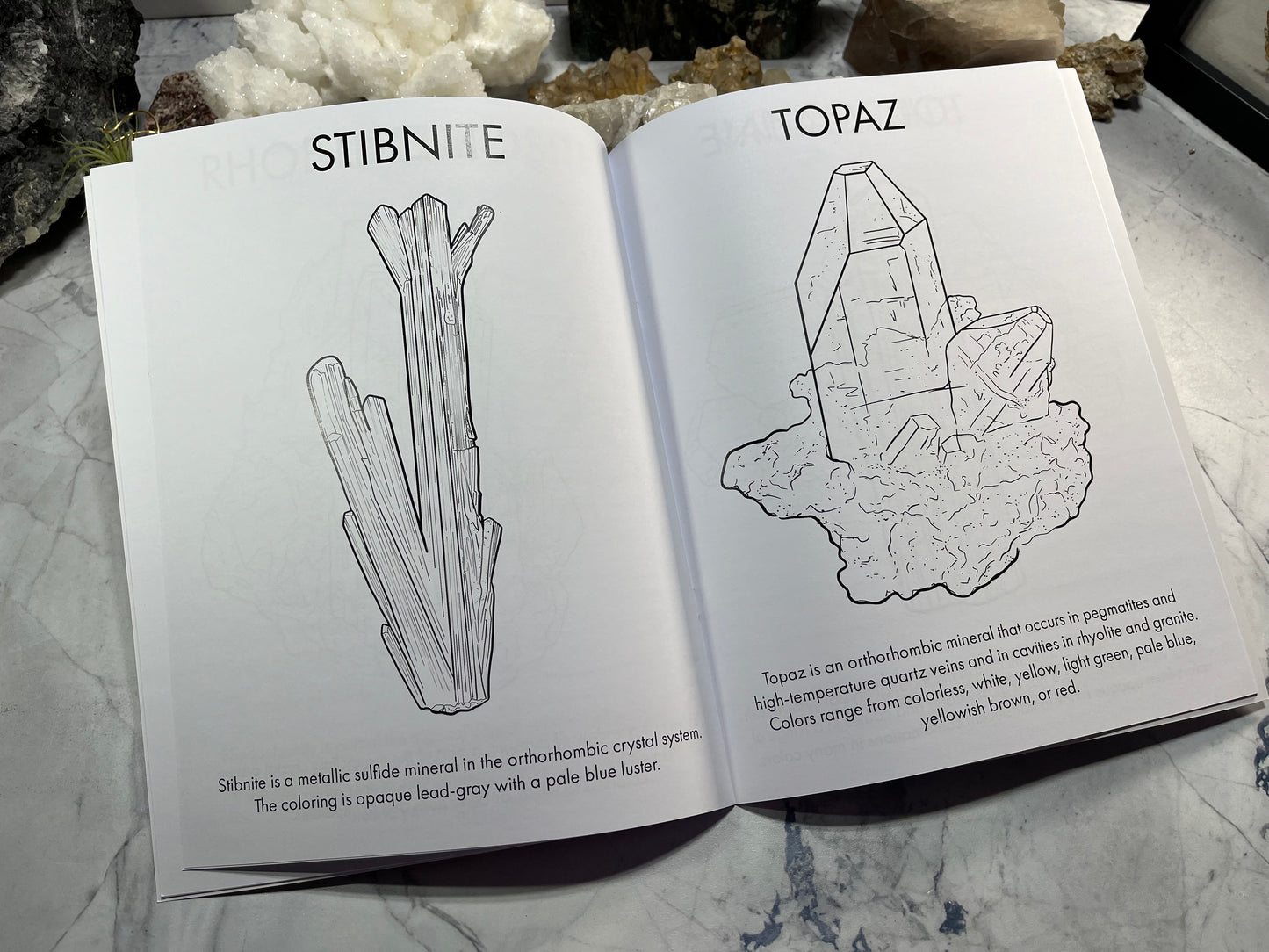 Crystals & Minerals Coloring Book - Limited Edition!