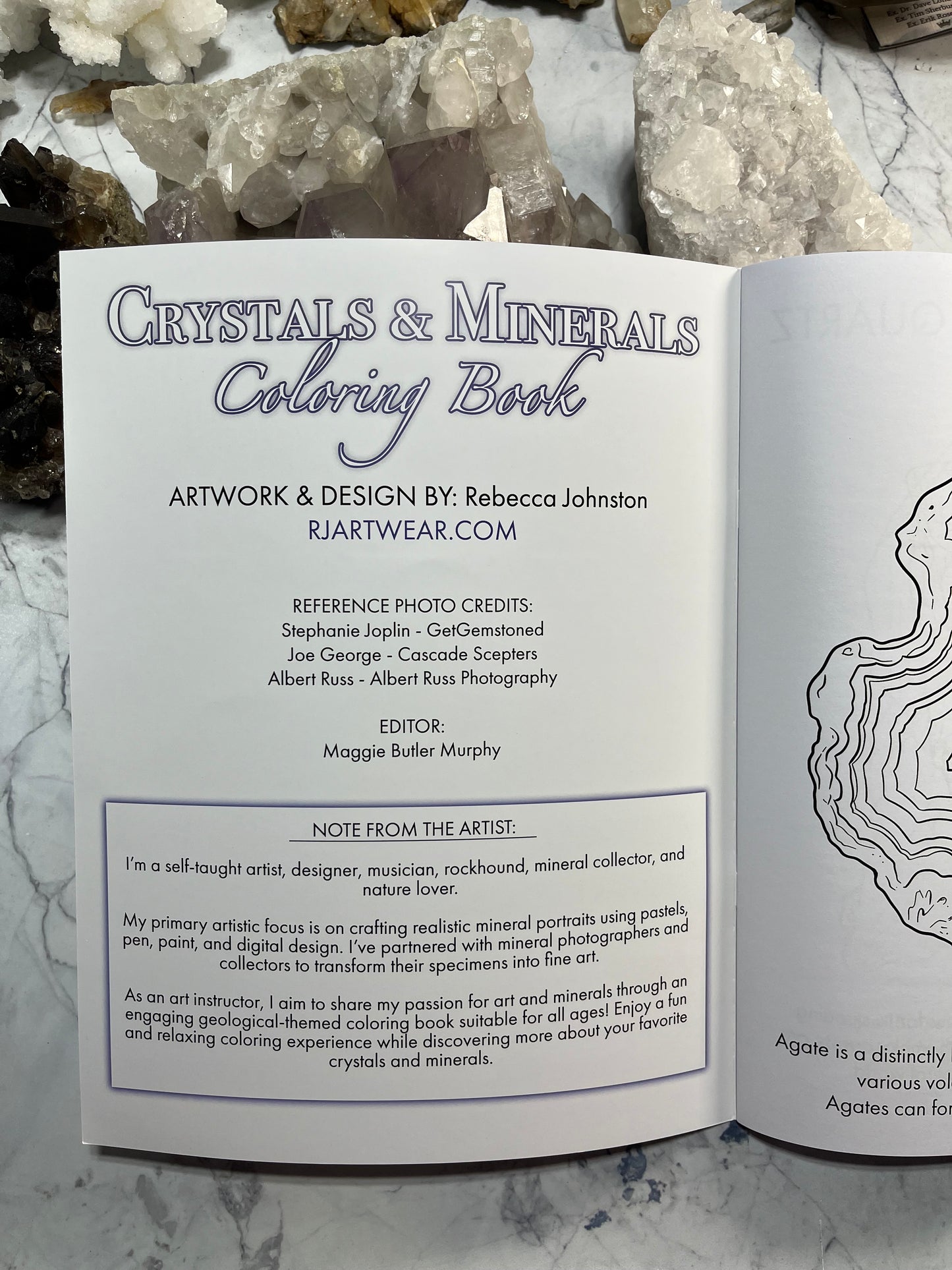 Crystals & Minerals Coloring Book - Limited Edition!