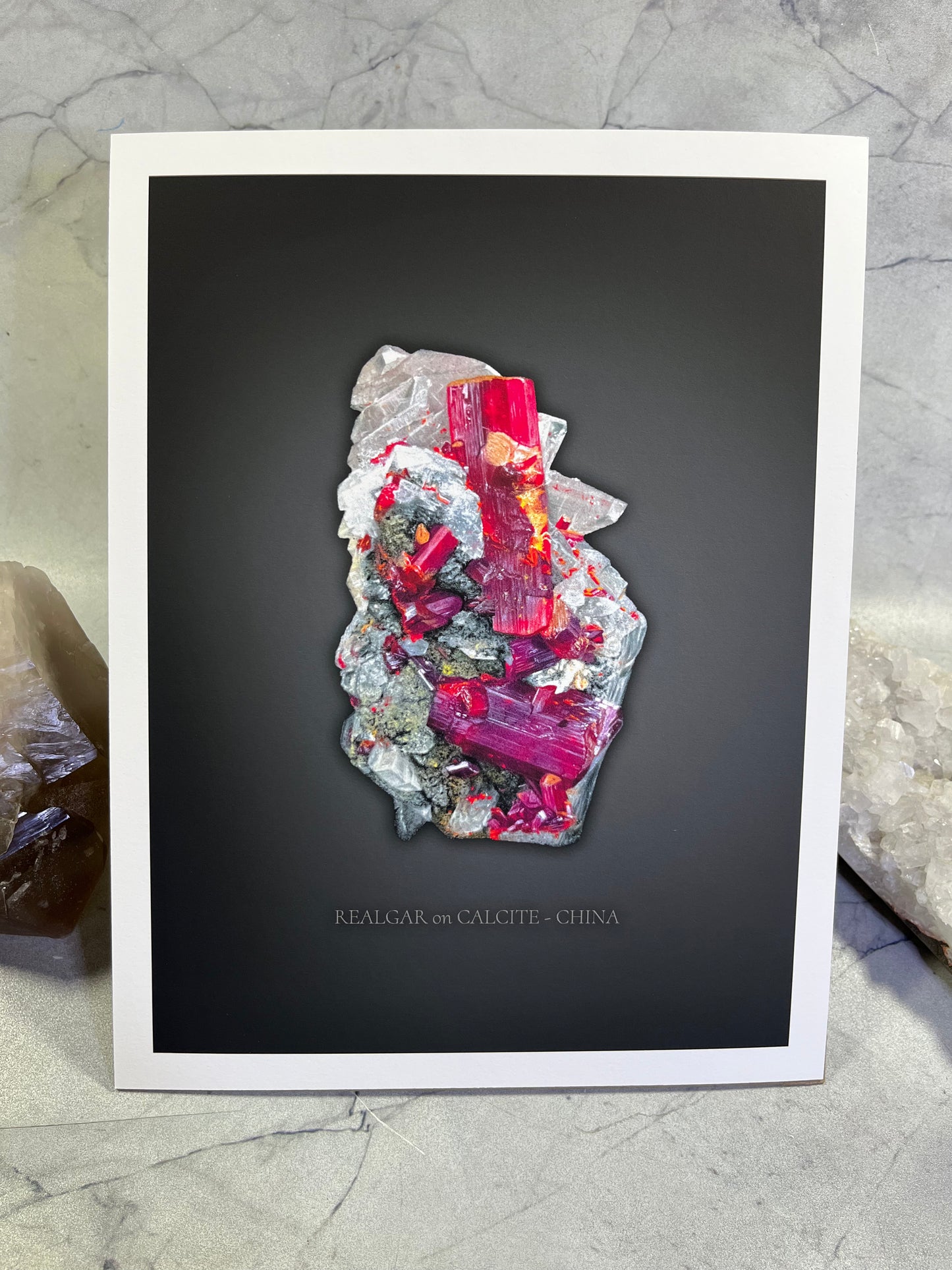 Realgar w/ Calcite - China