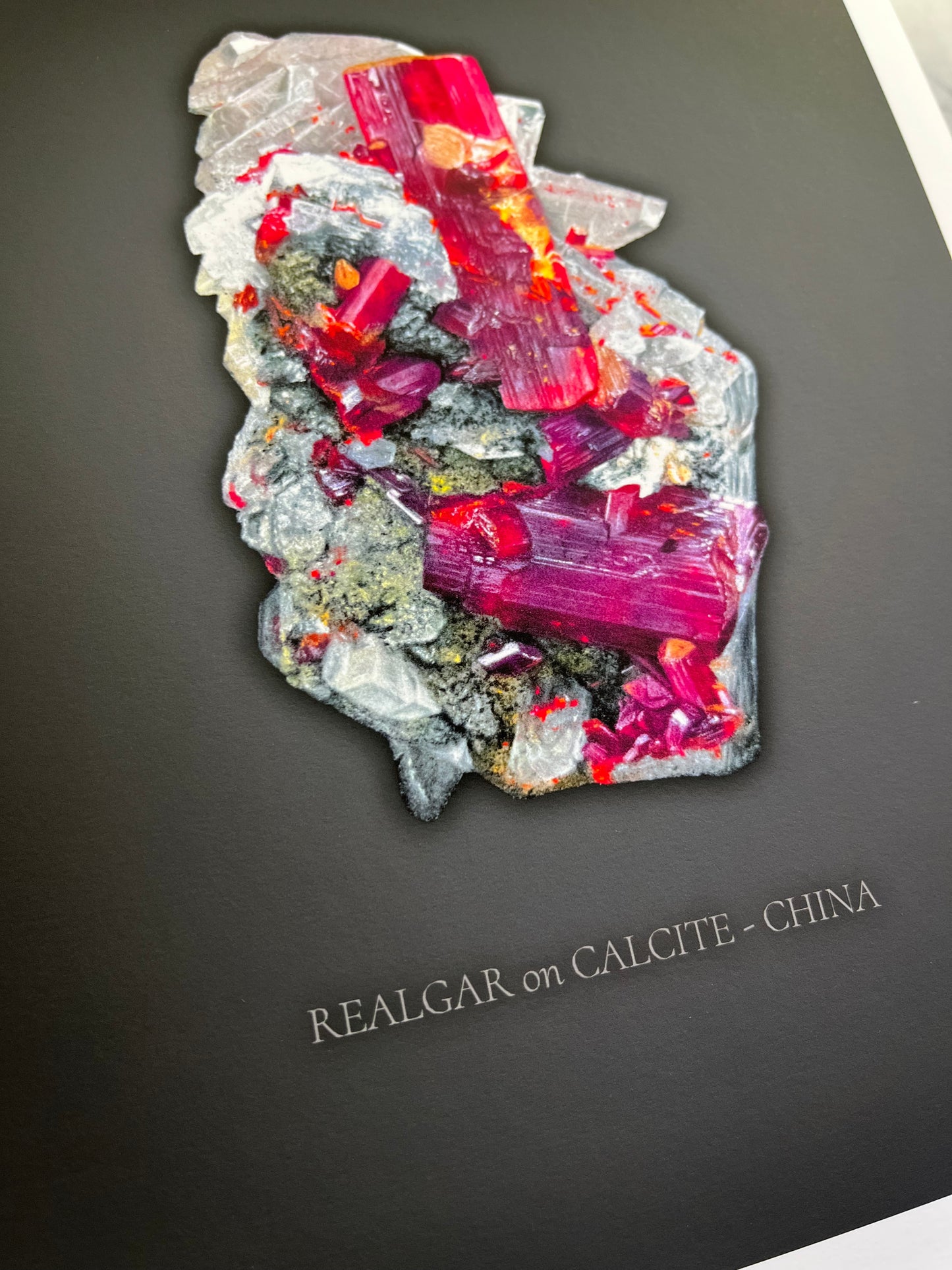 Realgar w/ Calcite - China