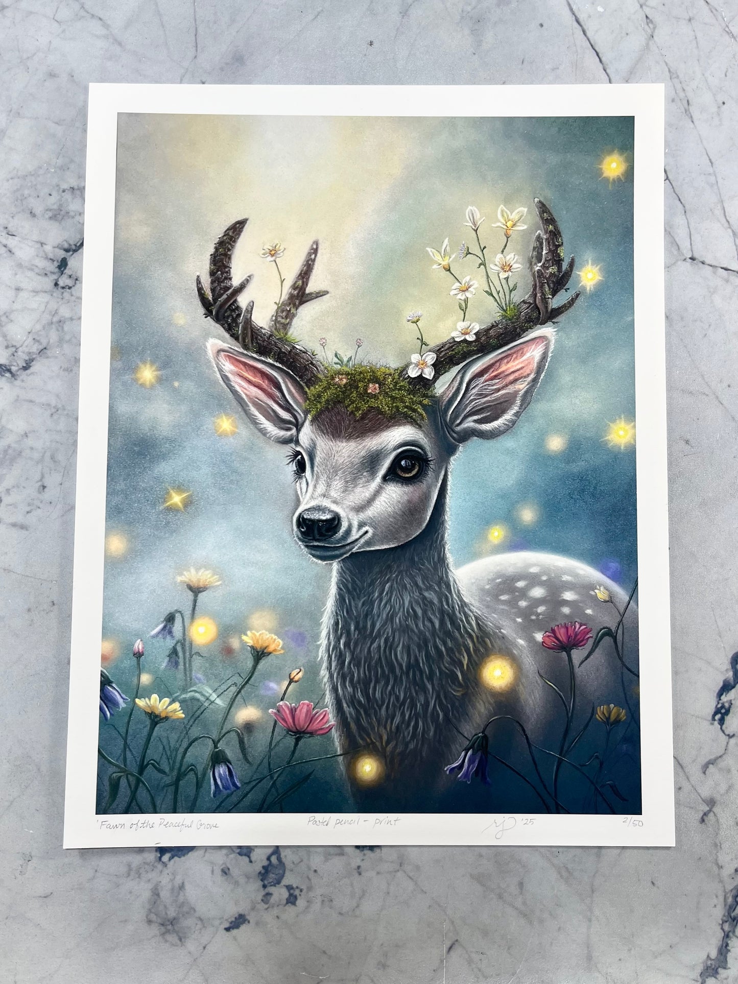 Fawn of the Peaceful Grove - Fine Art Print