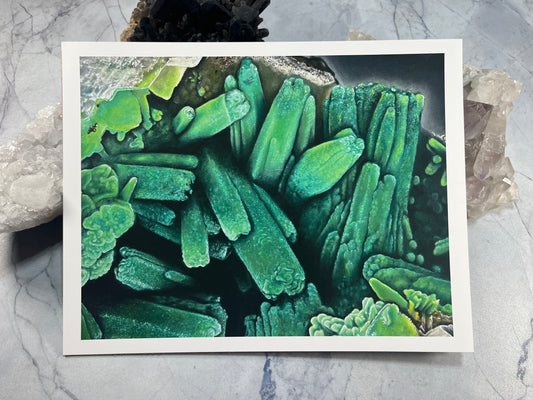 Bayldonite over Mimetite - UK - Fine Art Print