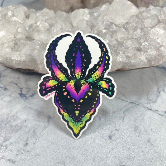 Neon Orchid Graphic Sticker