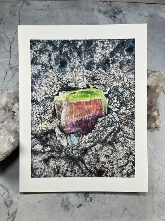 Watermelon Tourmaline - California - Fine Art Print
