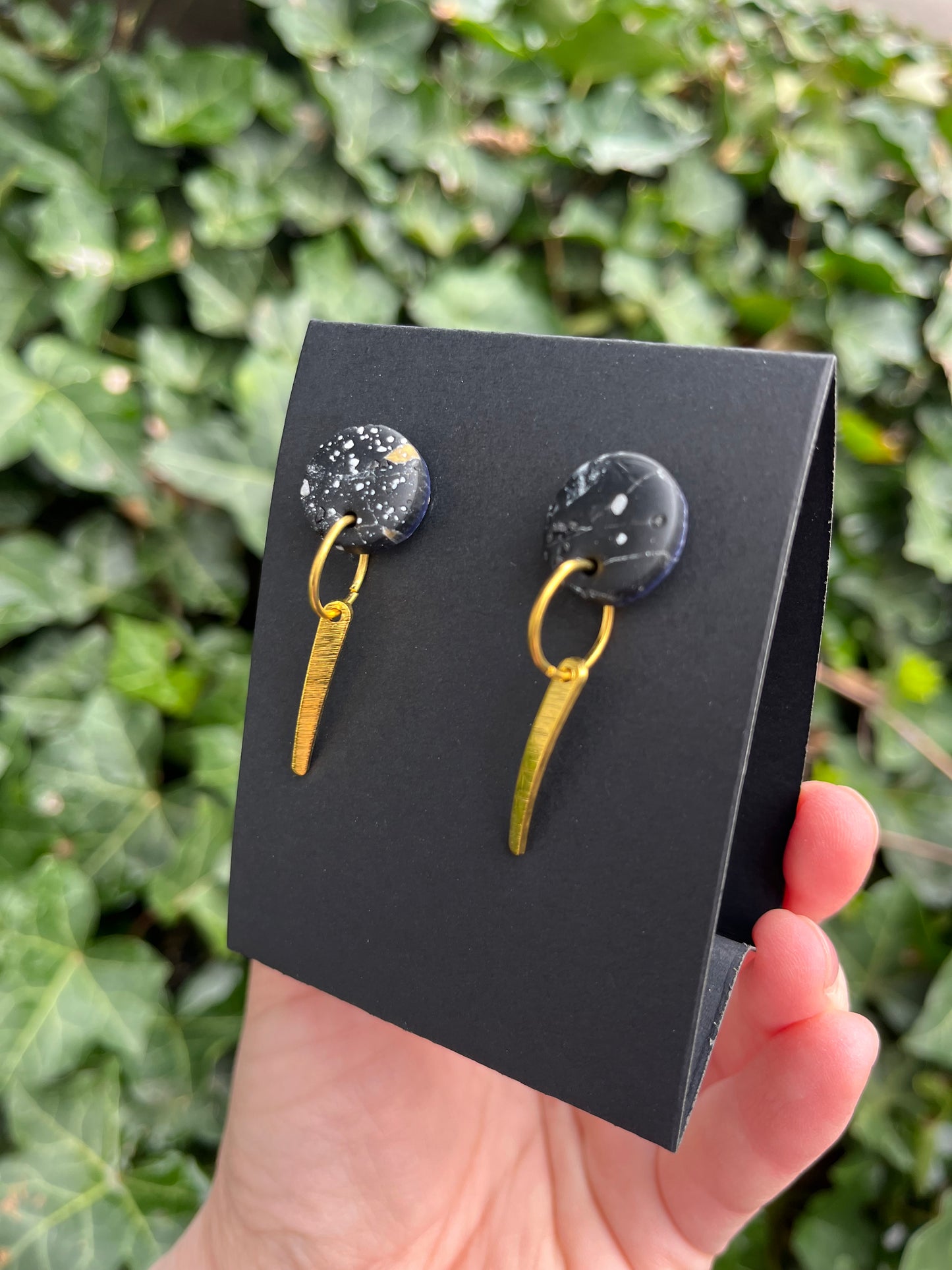Marble Inspired Polymer Clay Earrings