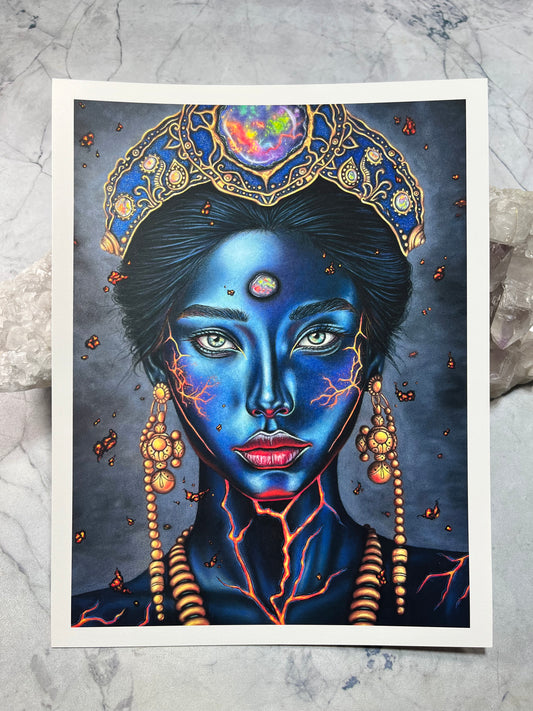 Opal Priestess of the Lava Fields - Fine Art Print