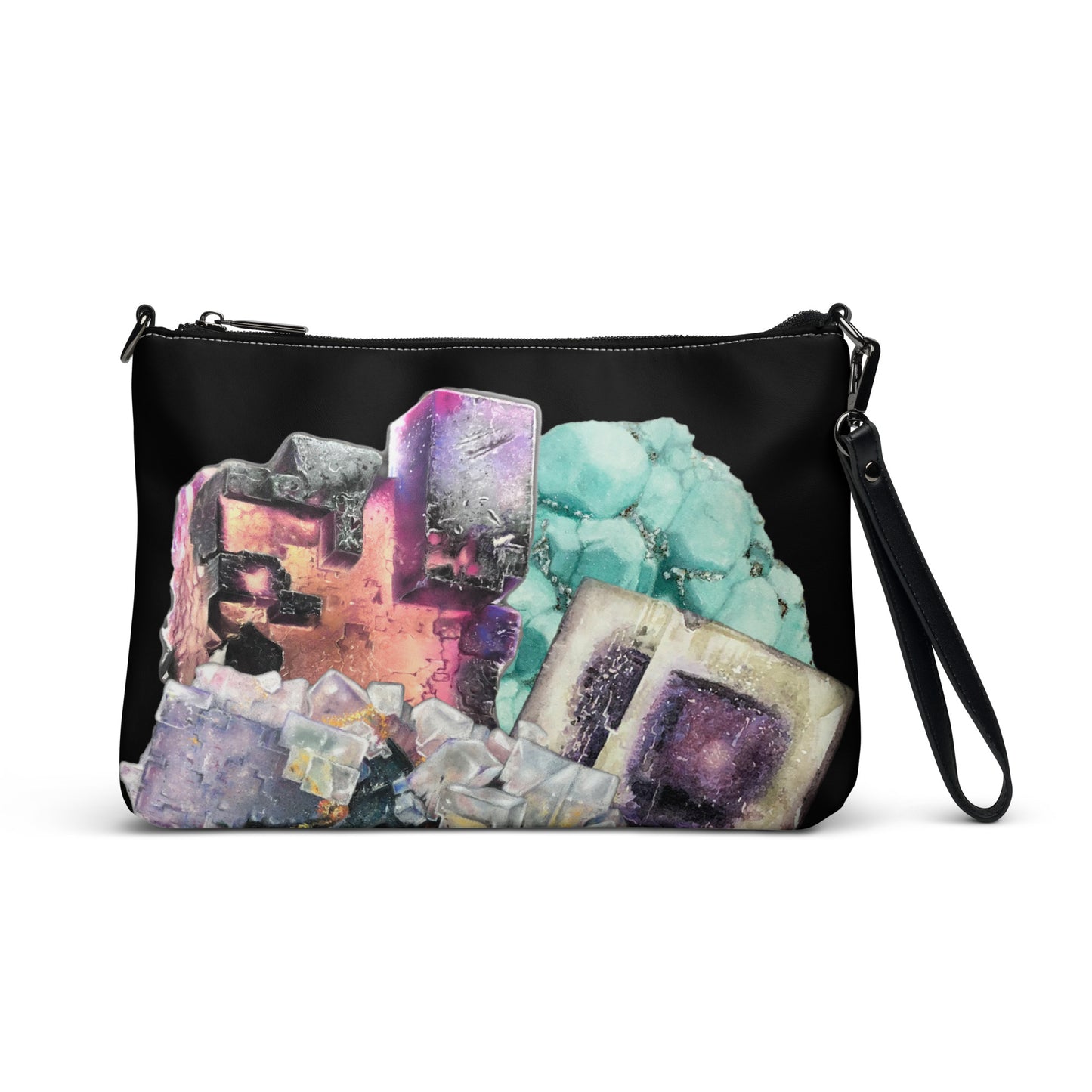 Fluorite Art Collage Crossbody bag