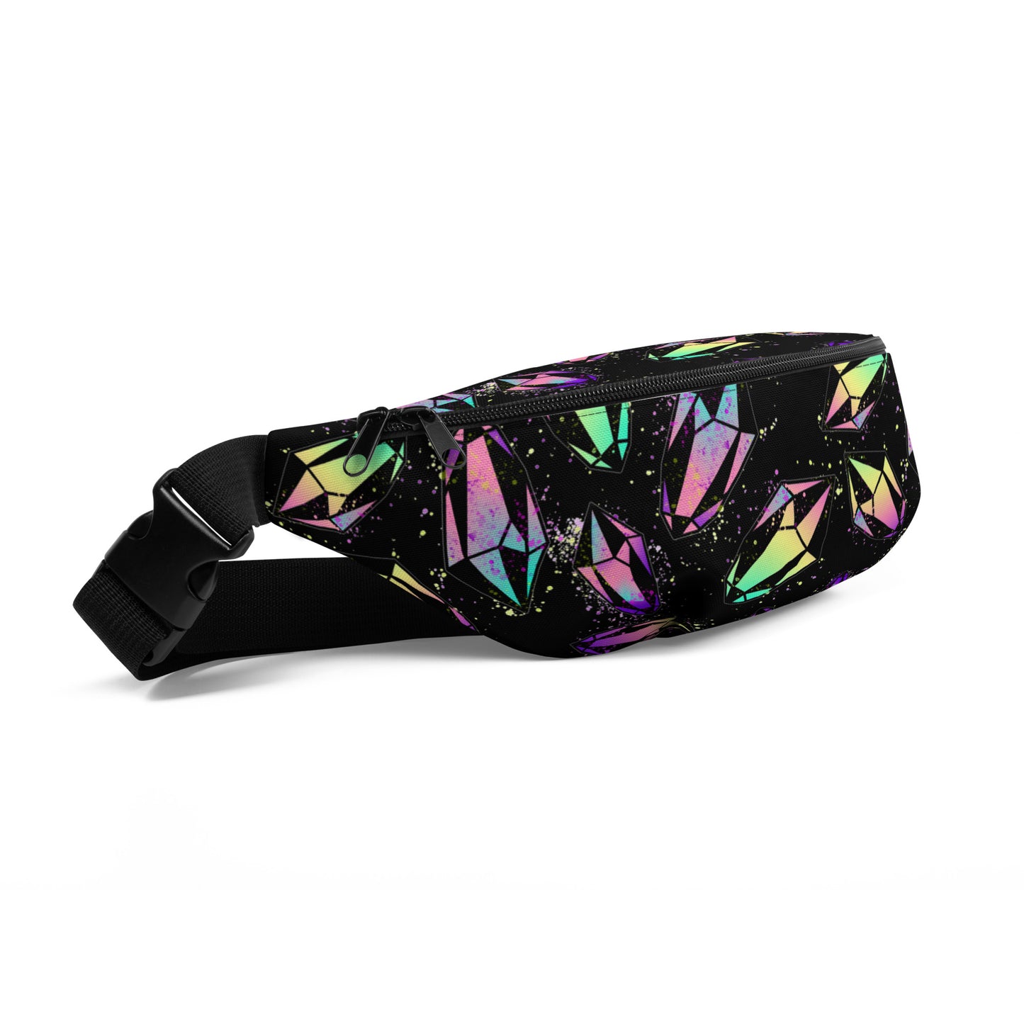 Crystal Fanny Pack - Black