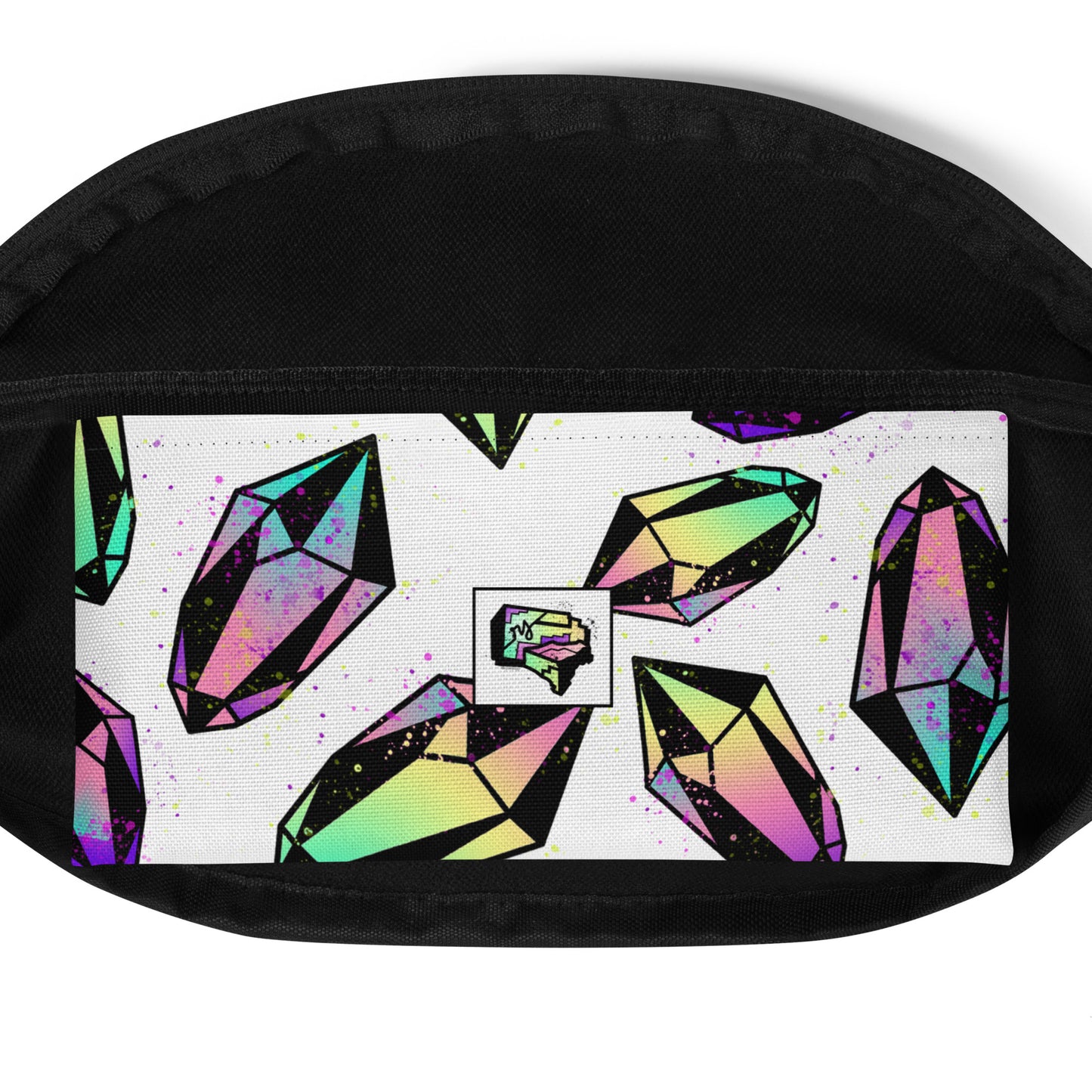 Crystal Fanny Pack - White