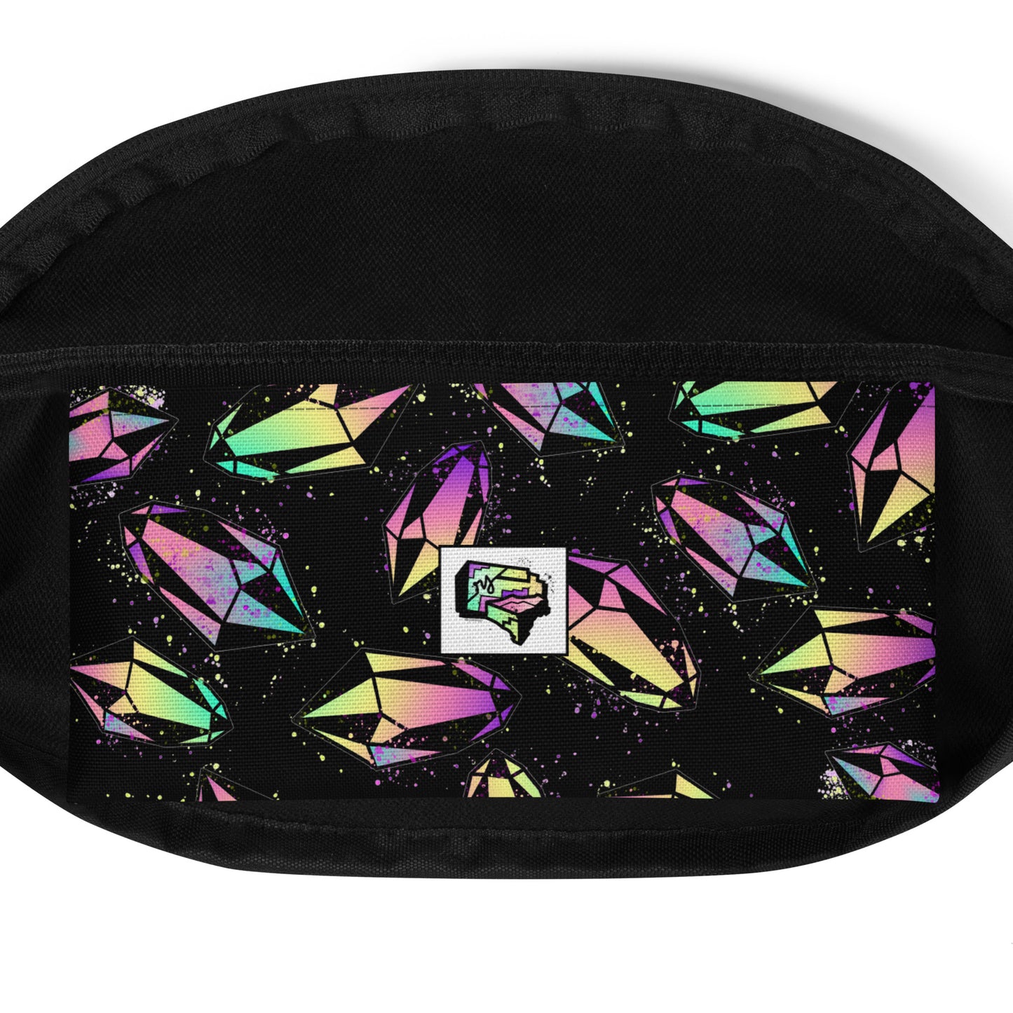 Crystal Fanny Pack - Black