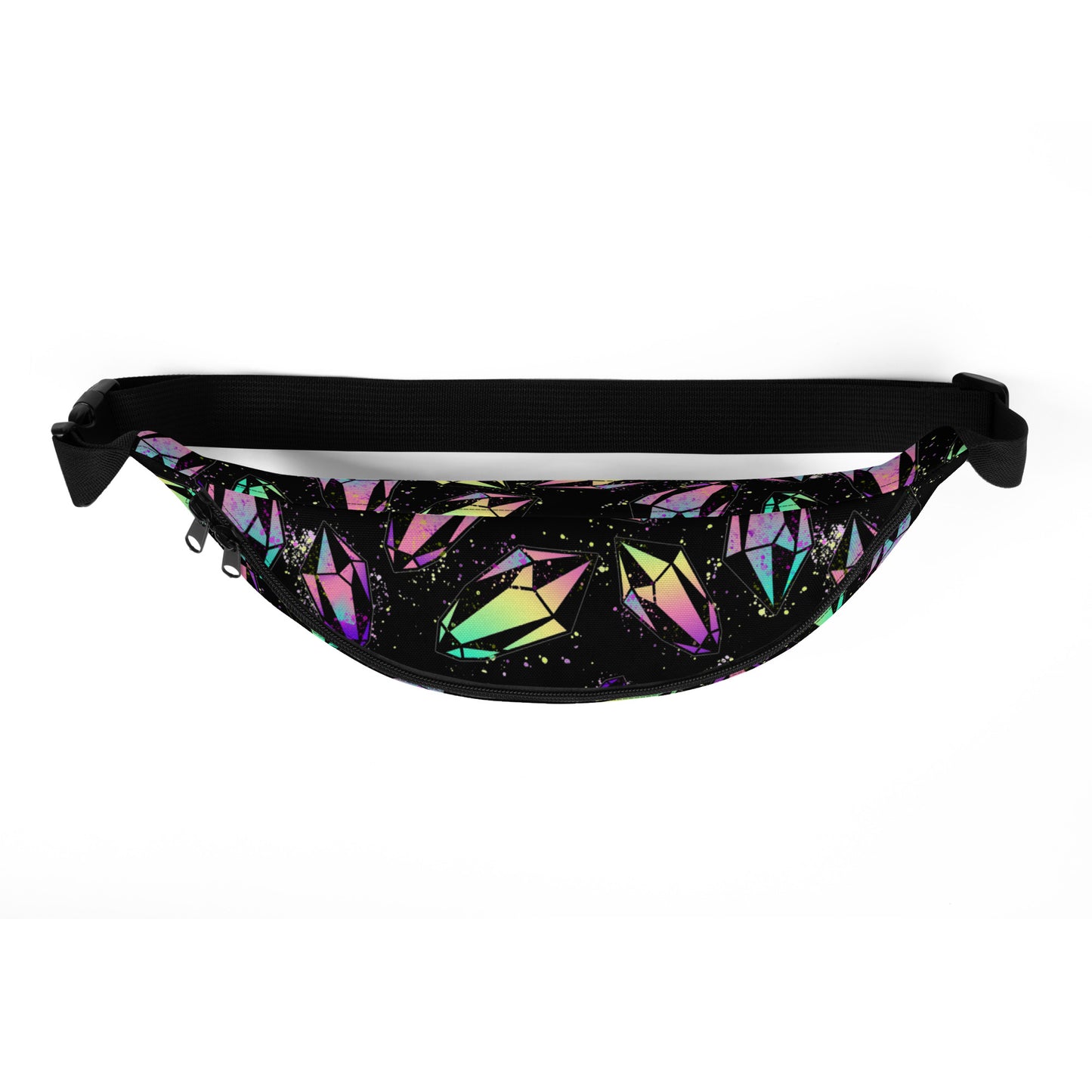 Crystal Fanny Pack - Black