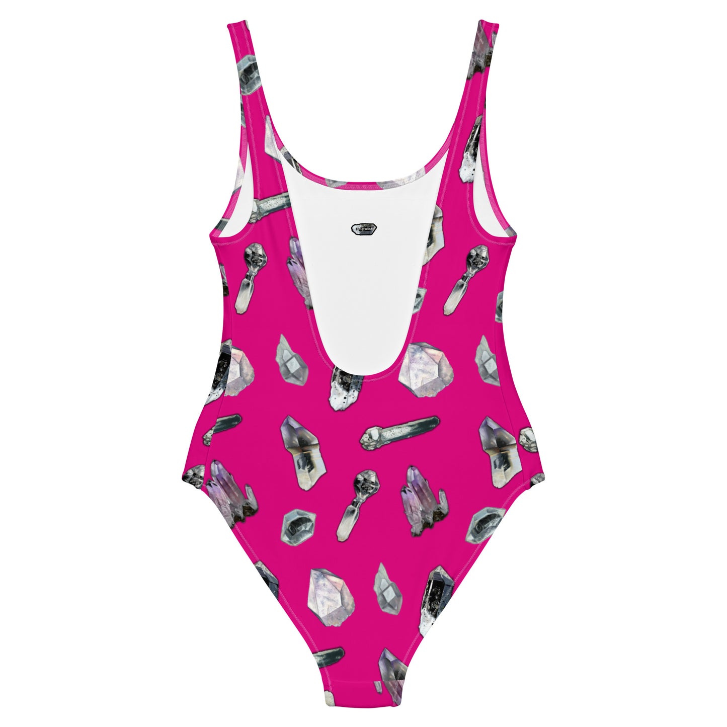 Quartz & Amethyst Tossed Print Swimsuit - Pink