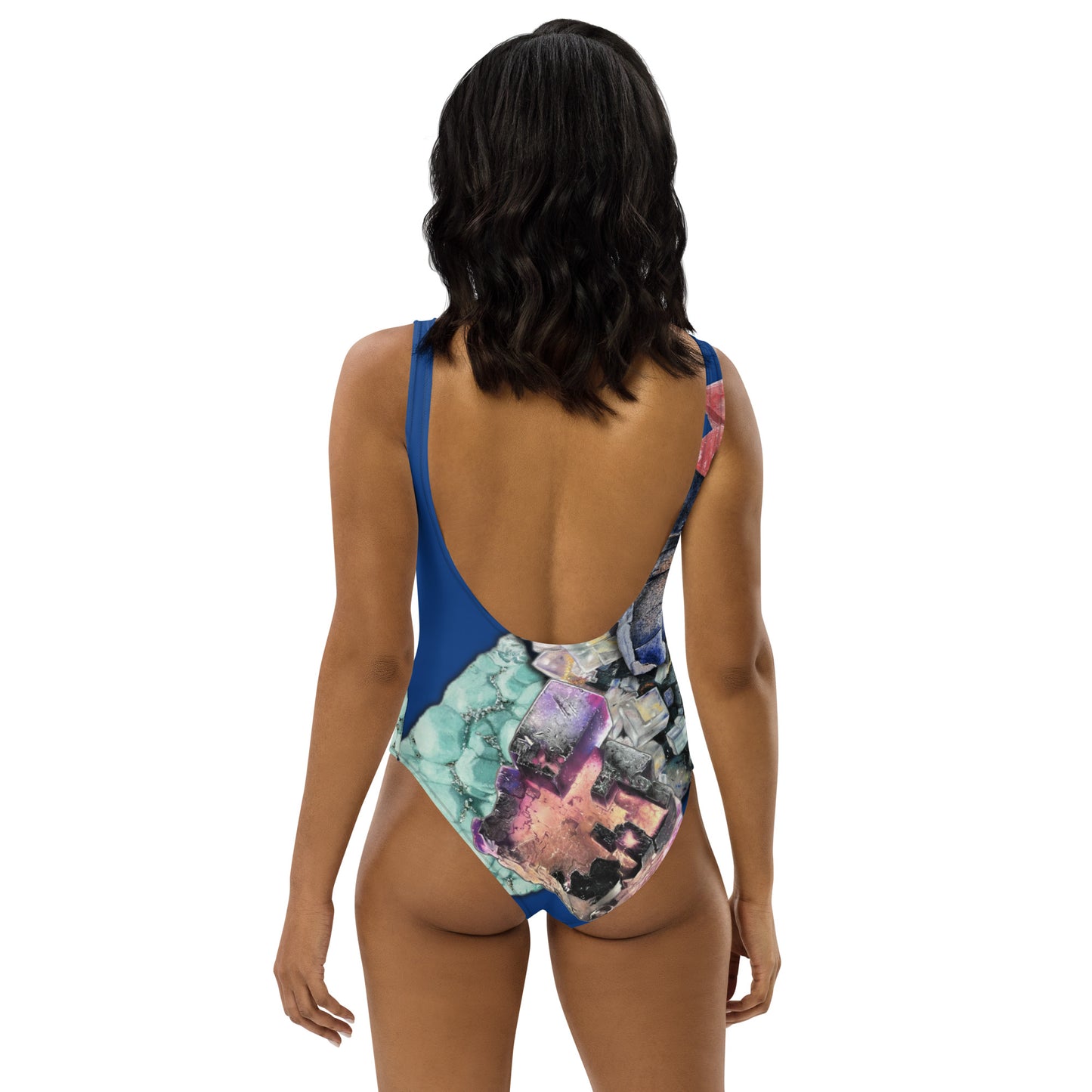 Fluorite One-Piece Swimsuit - Blue