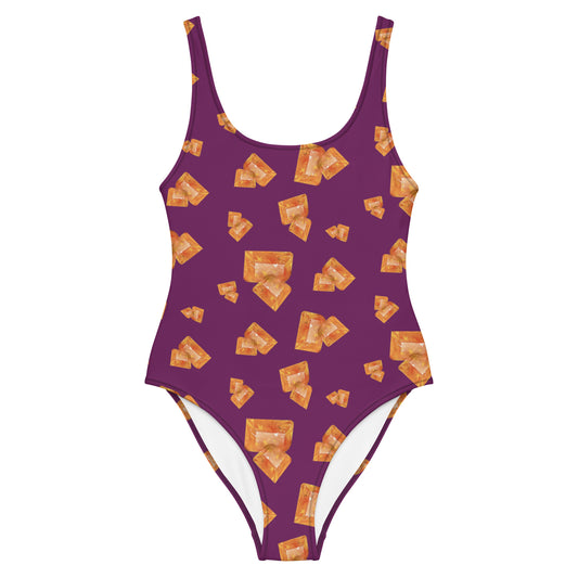 Wulfenite One-Piece Swimsuit - Deep Plum