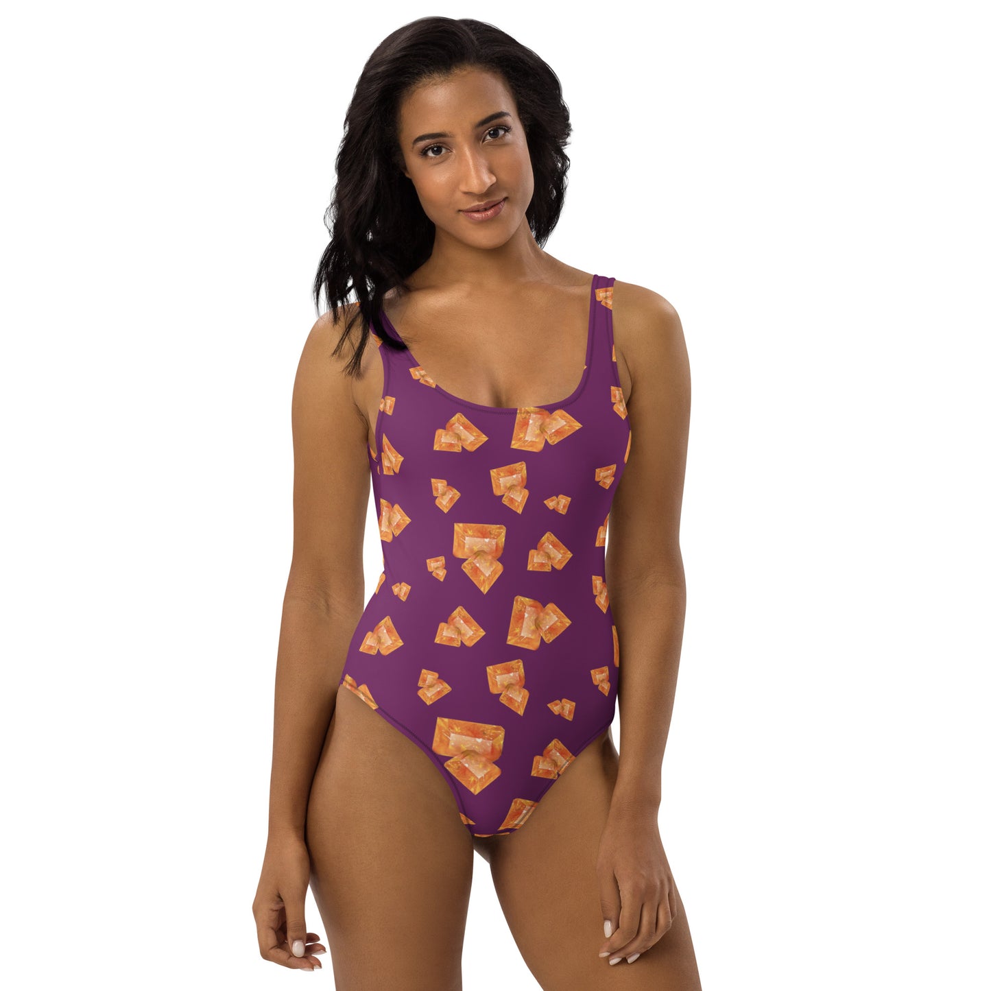 Wulfenite One-Piece Swimsuit - Deep Plum