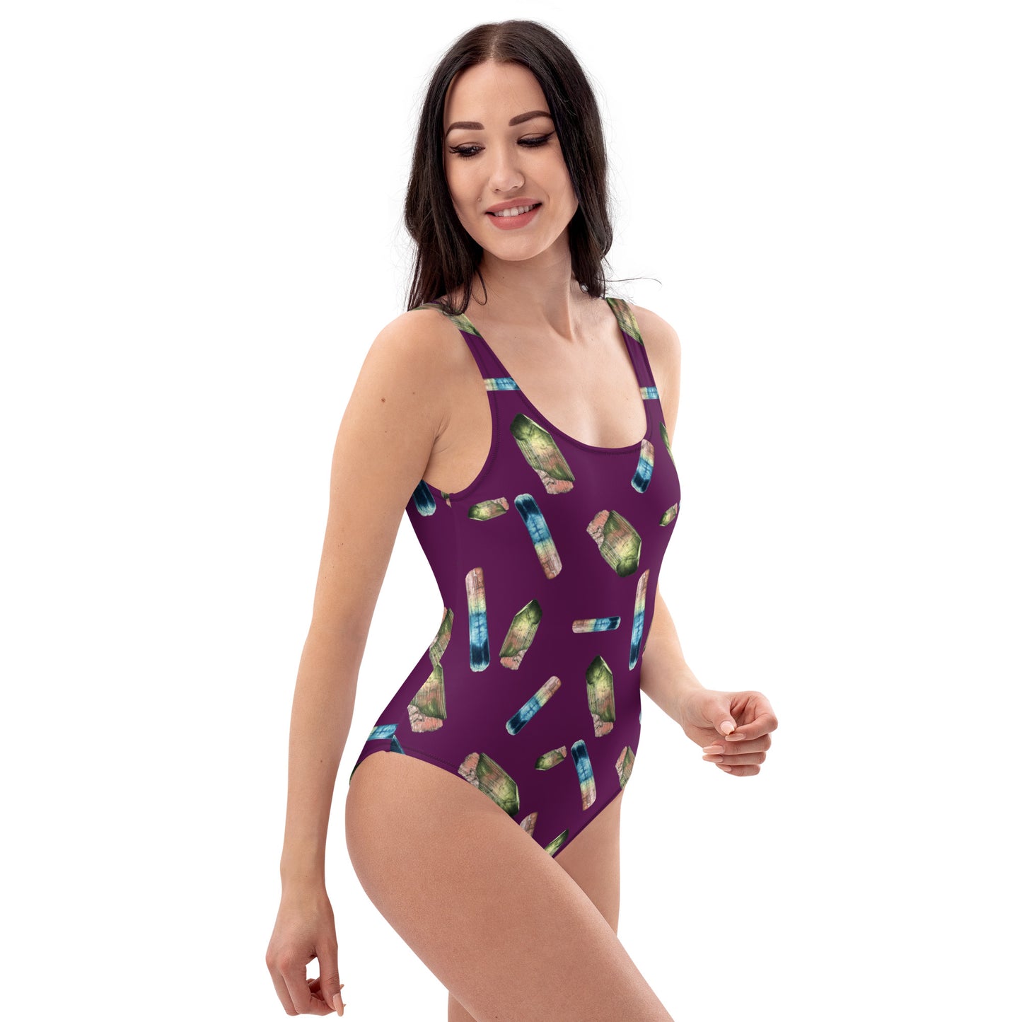 Tourmaline One-Piece Swimsuit - Eggplant