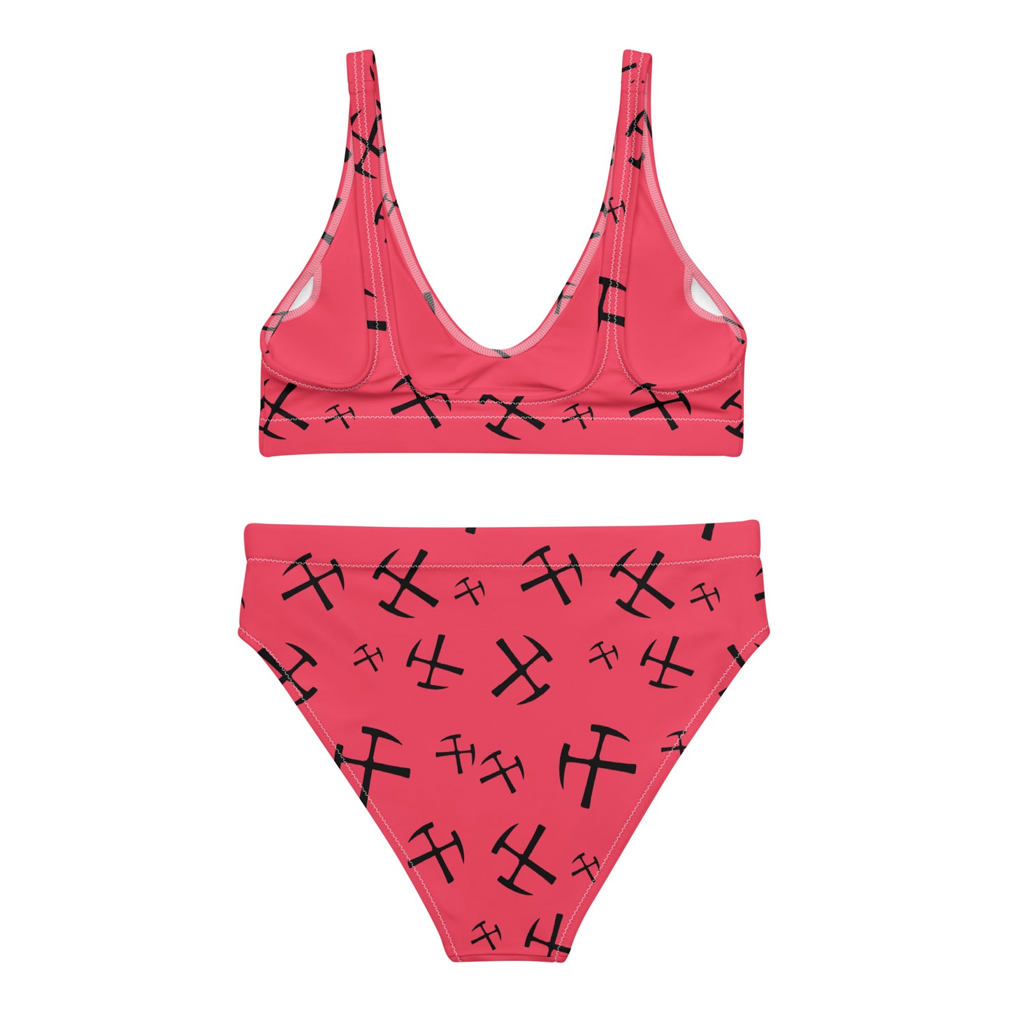 Rockhound high-waisted bikini - Radical Red