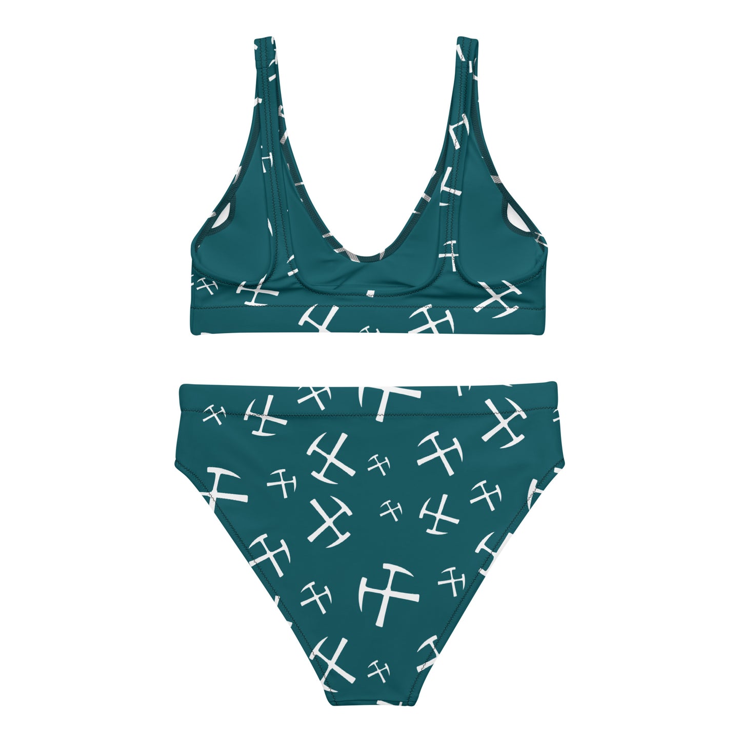 Rockhound high-waisted bikini - Deep Teal