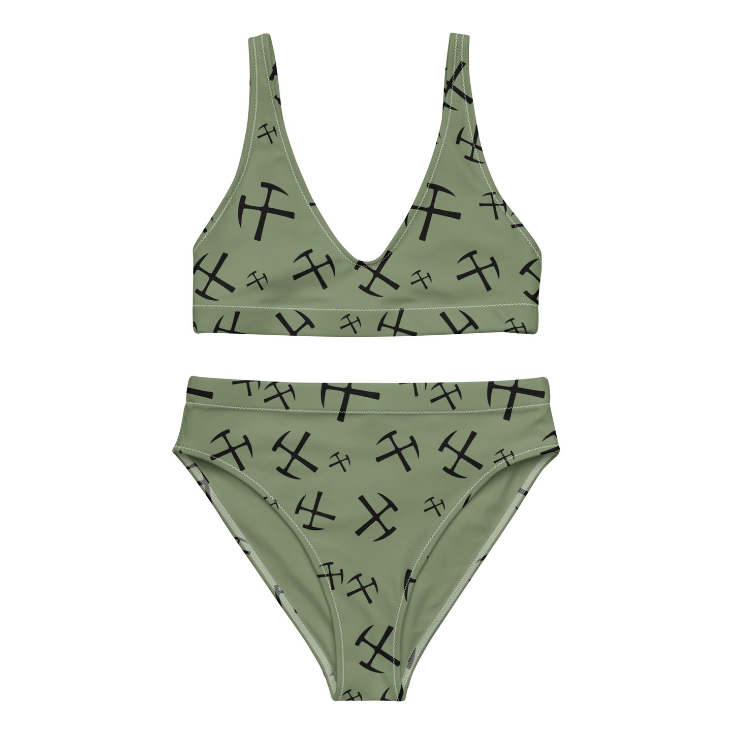 Rockhound high-waisted bikini - Sage