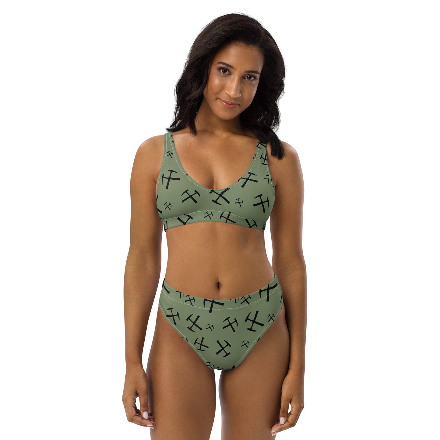 Rockhound high-waisted bikini - Sage