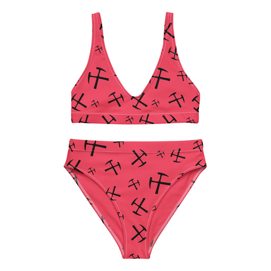 Rockhound high-waisted bikini - Radical Red