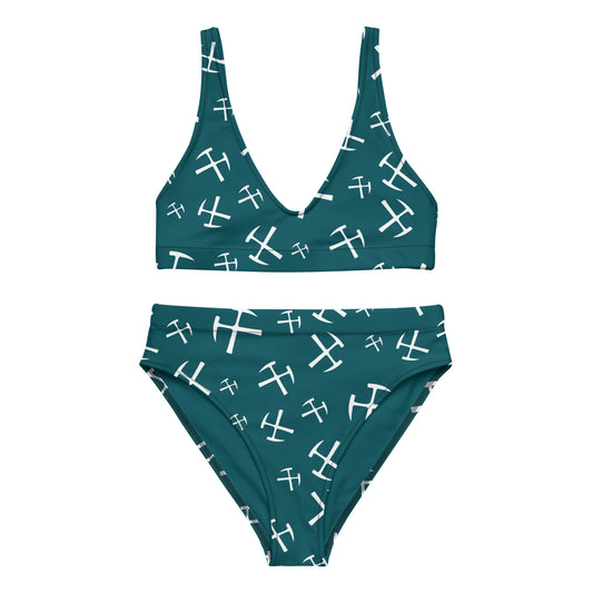 Rockhound high-waisted bikini - Deep Teal