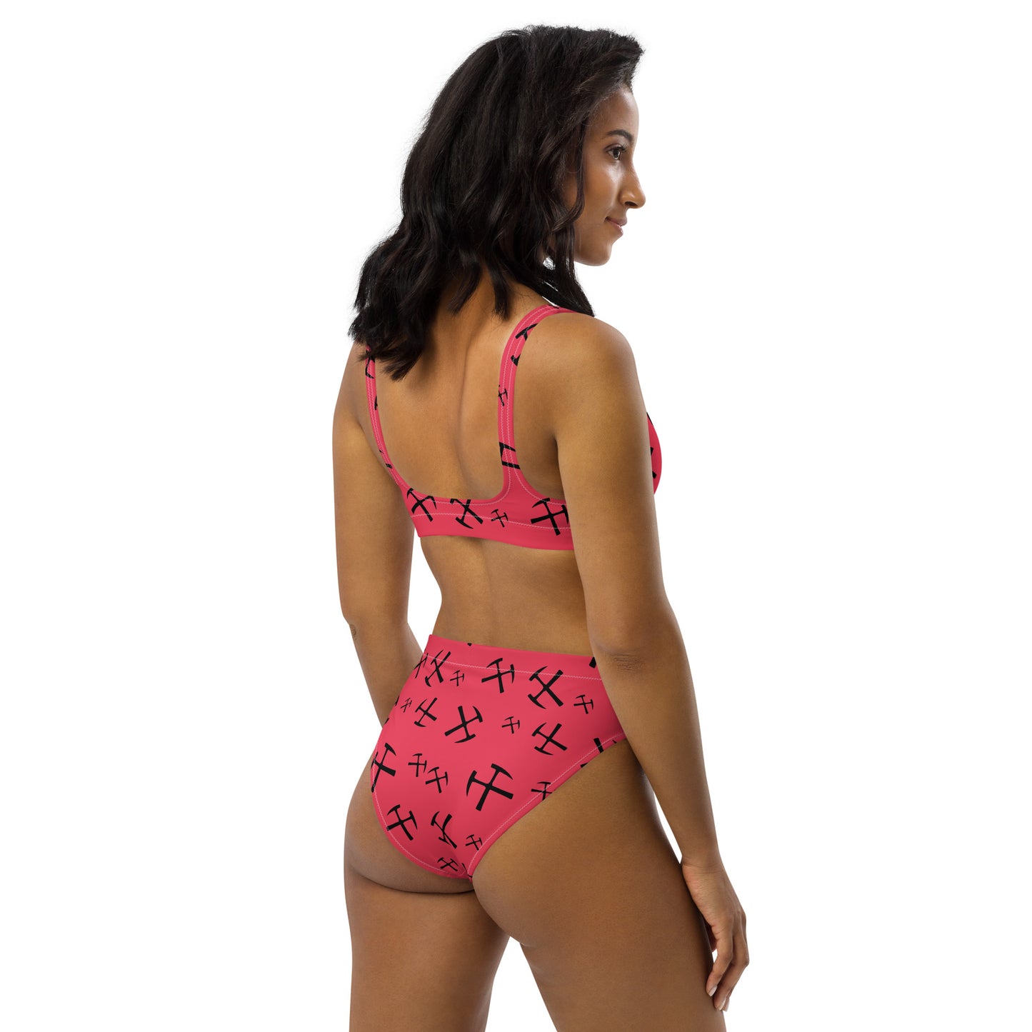 Rockhound high-waisted bikini - Radical Red