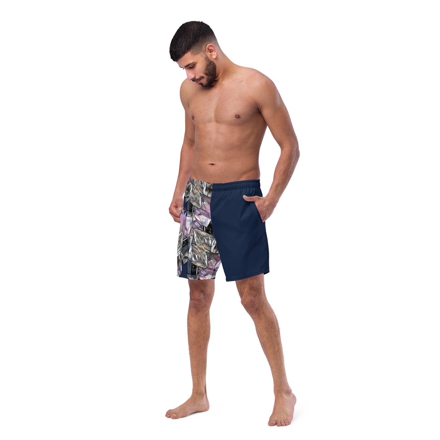 Quartz & Amethyst Swim Trunks - Navy