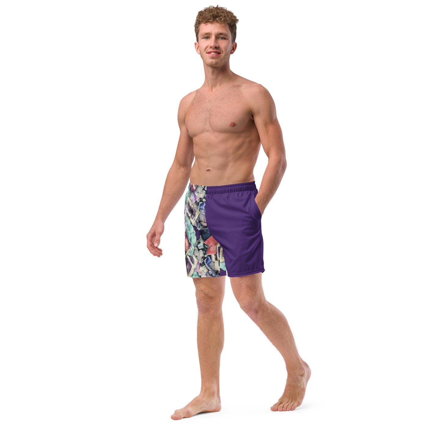 Fluorite Swim Trunks - Purple