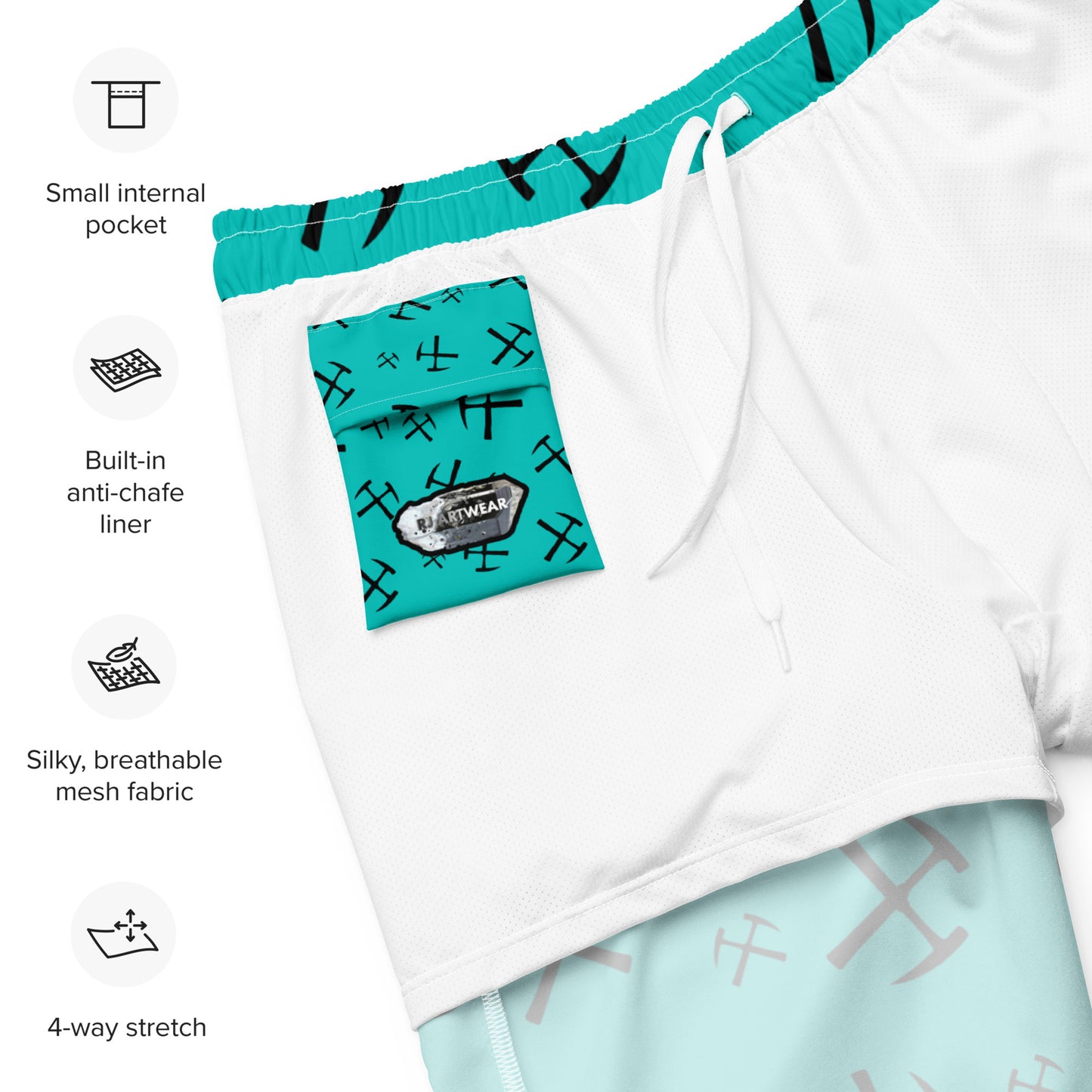 Rockhound Swim Trunks - Turquoise