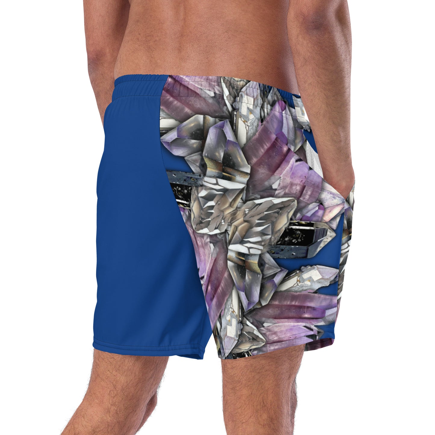 Quartz & Amethyst Swim Trunks - Blue