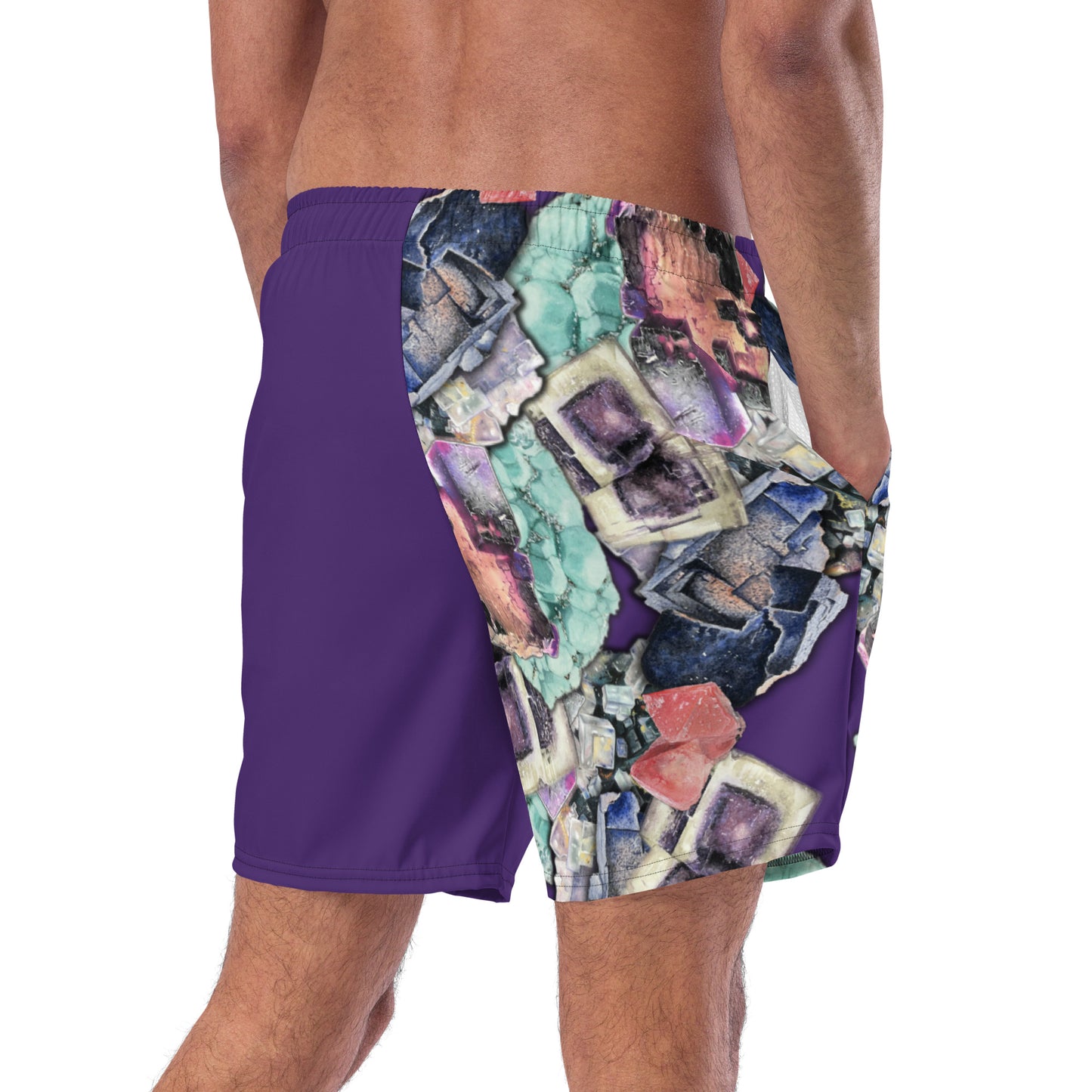 Fluorite Swim Trunks - Purple