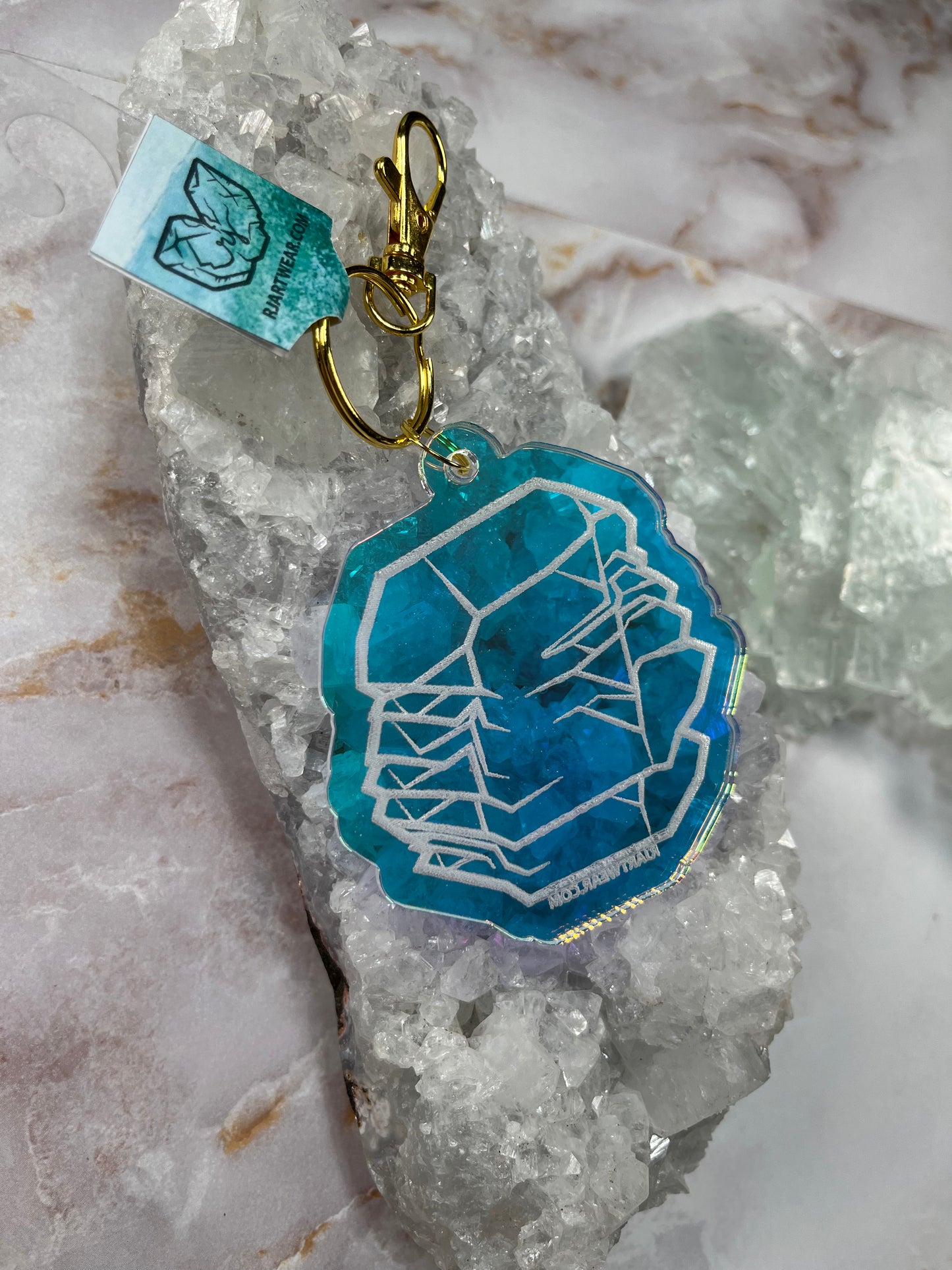 Quartz Gwindel Acrylic Keychain - Holographic