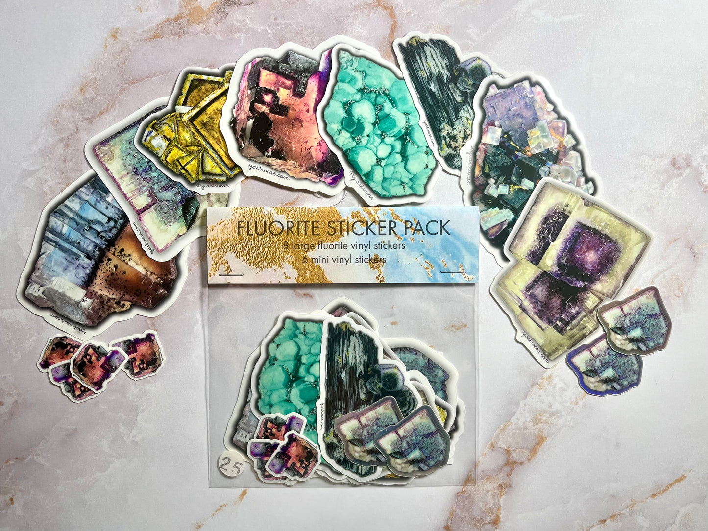 Fluorite Sticker Pack