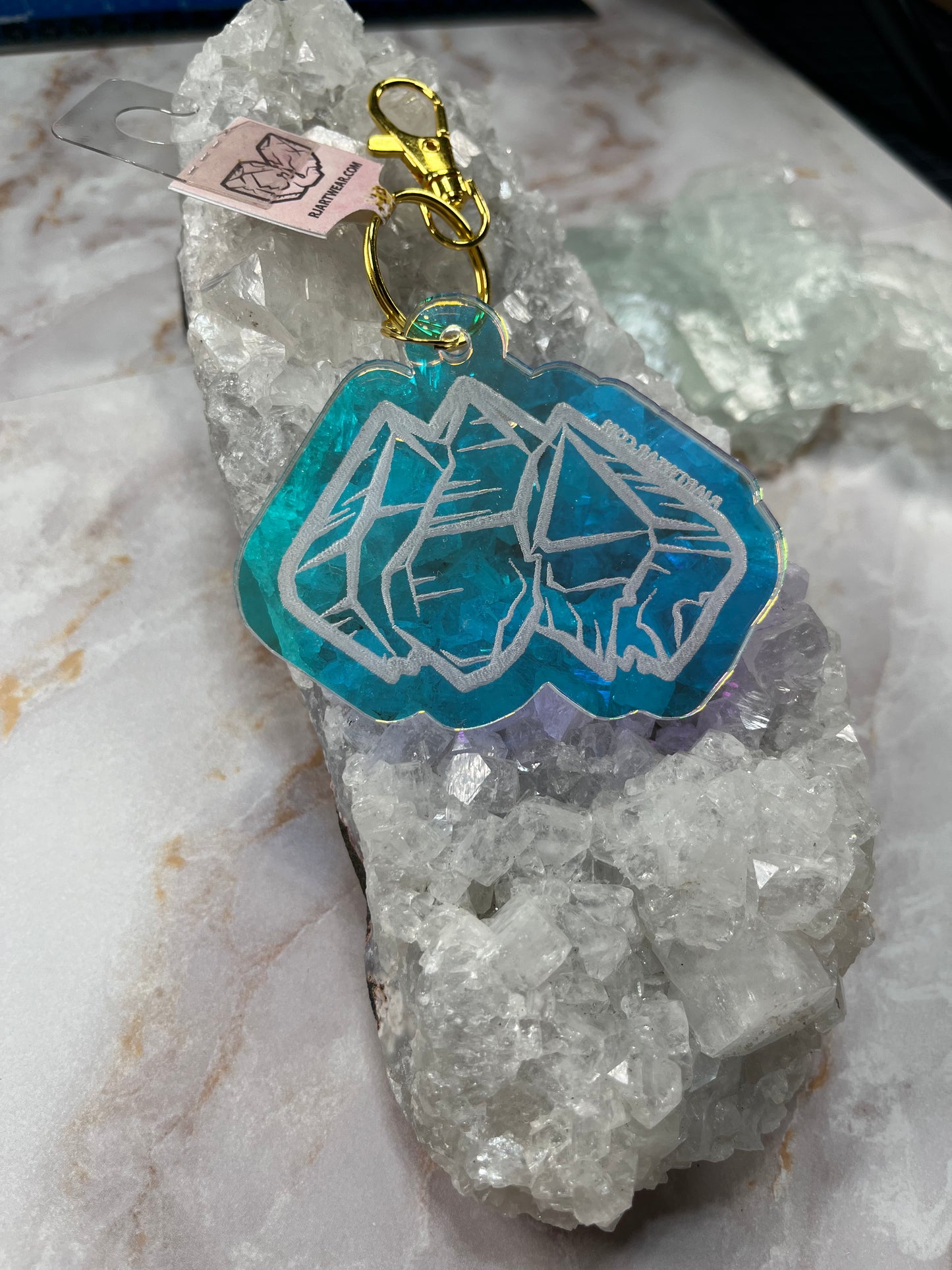 Triple Scepter Acrylic Keychain - Holographic