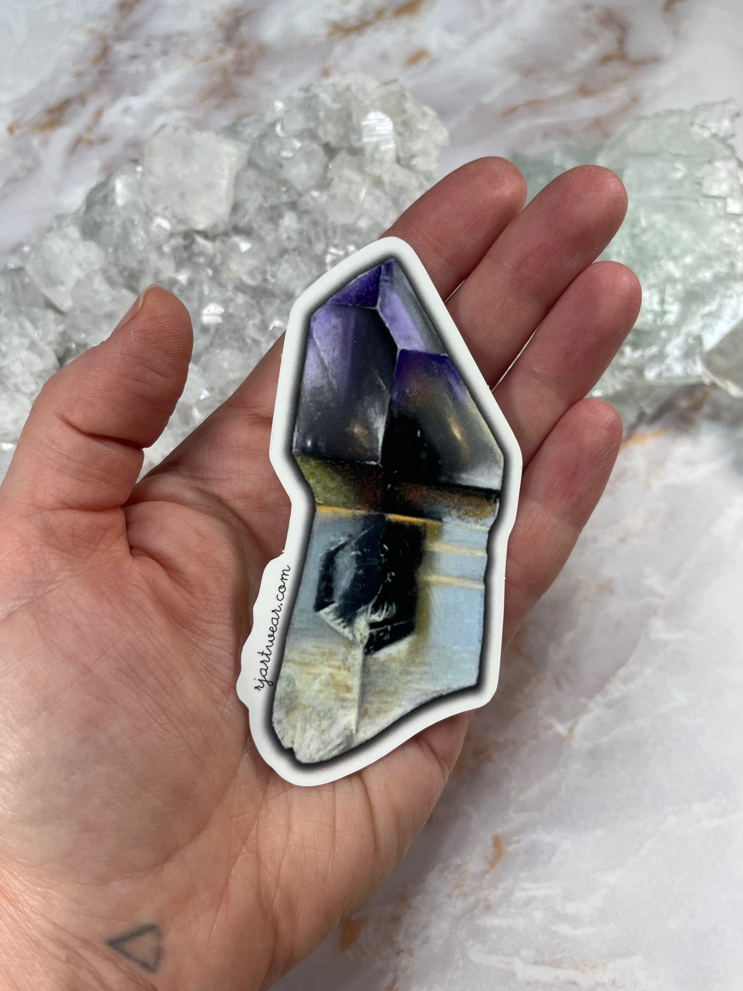 Washington Amethyst Scepter Sticker or Magnet