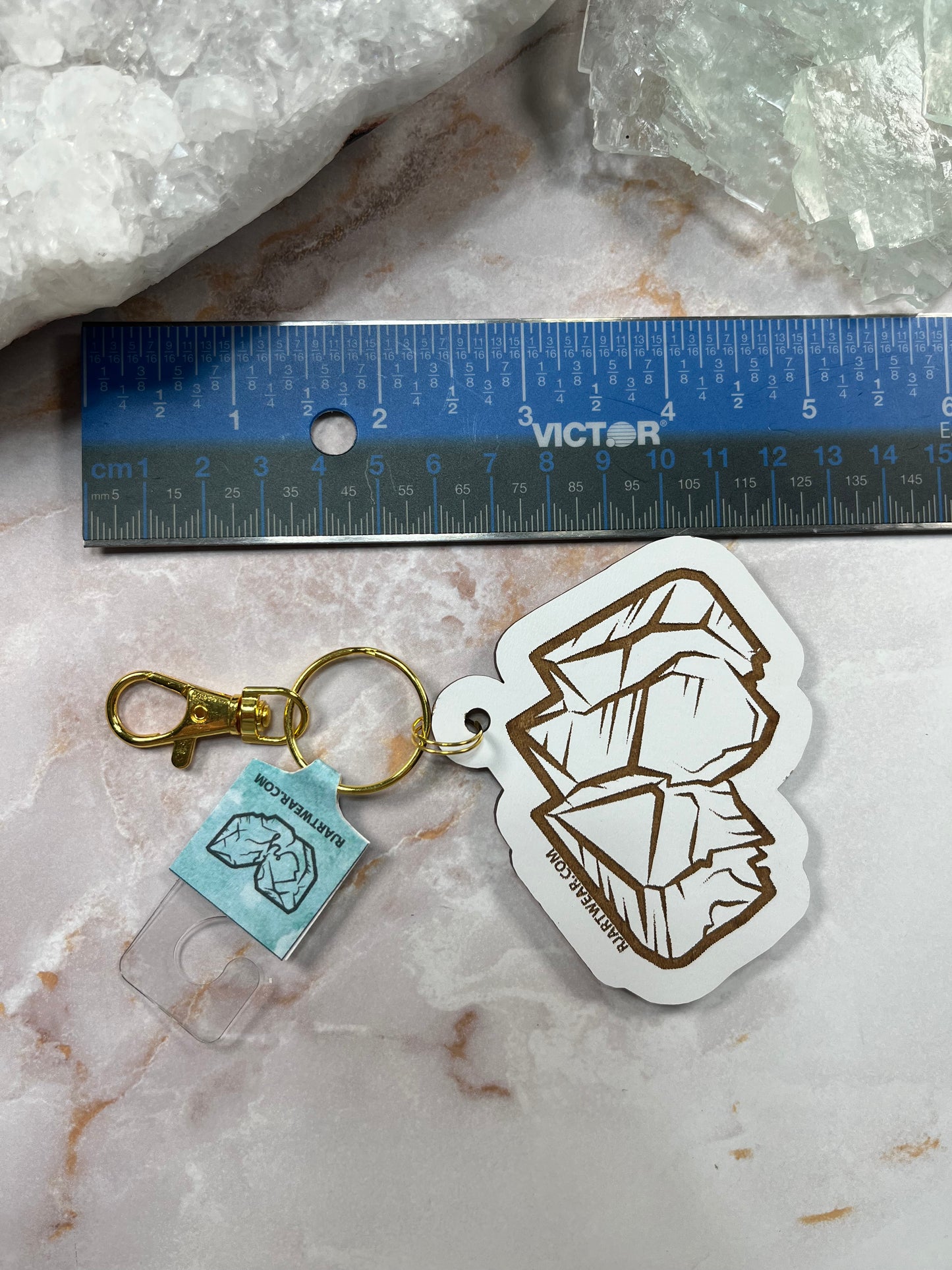 Triple Scepter Acrylic Keychain - Holographic