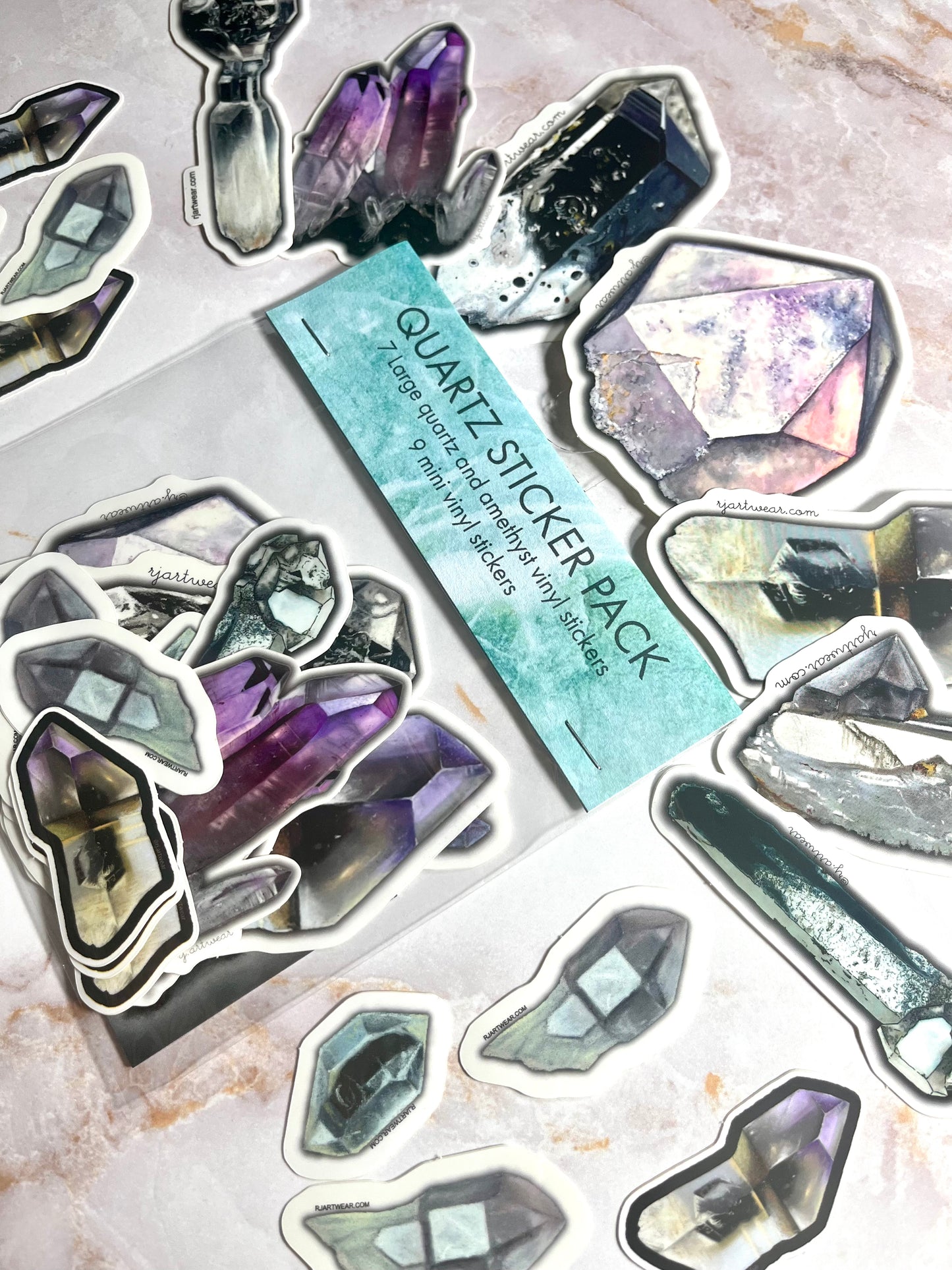 Quartz & Amethyst Sticker Pack