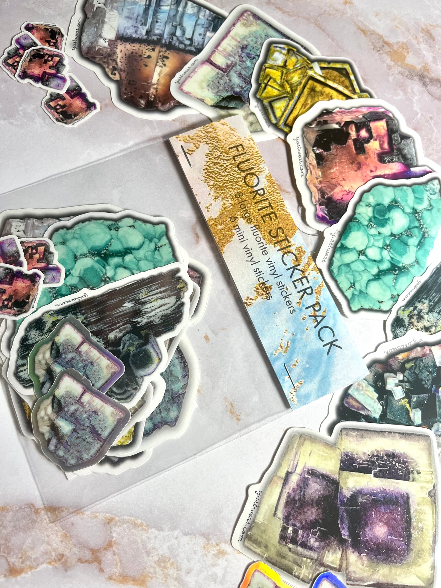 Fluorite Sticker Pack