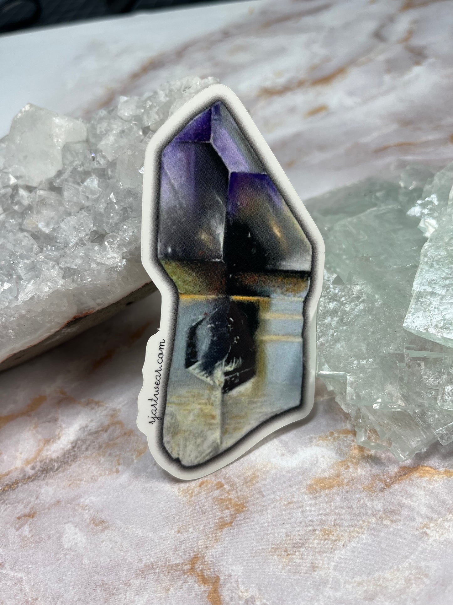 Washington Amethyst Scepter Sticker or Magnet