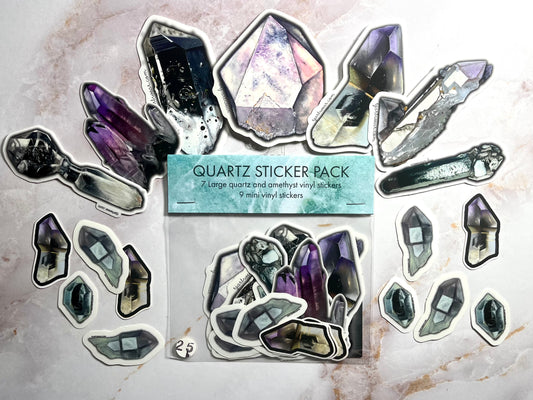 Quartz & Amethyst Sticker Pack