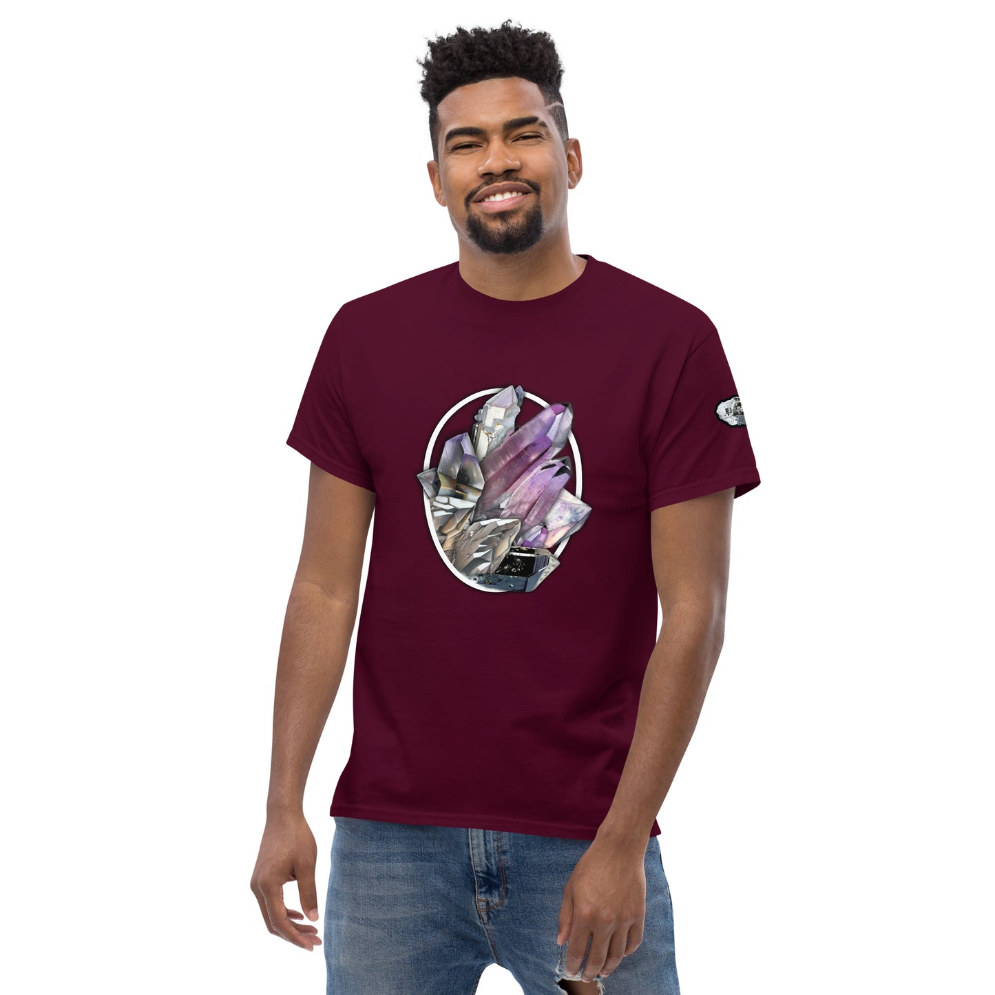 Quartz Collage Oval - Men's classic tee