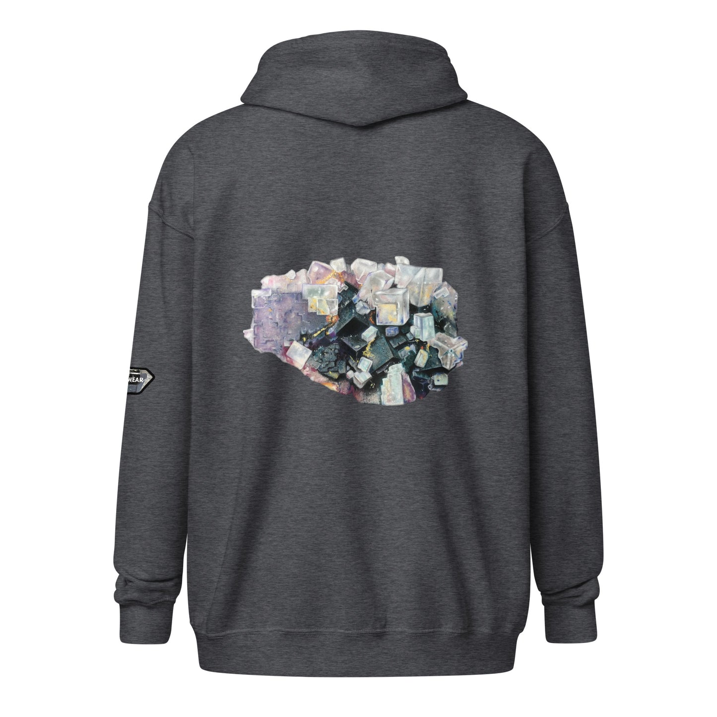 Fluorite Cluster - Unisex heavy blend zip hoodie