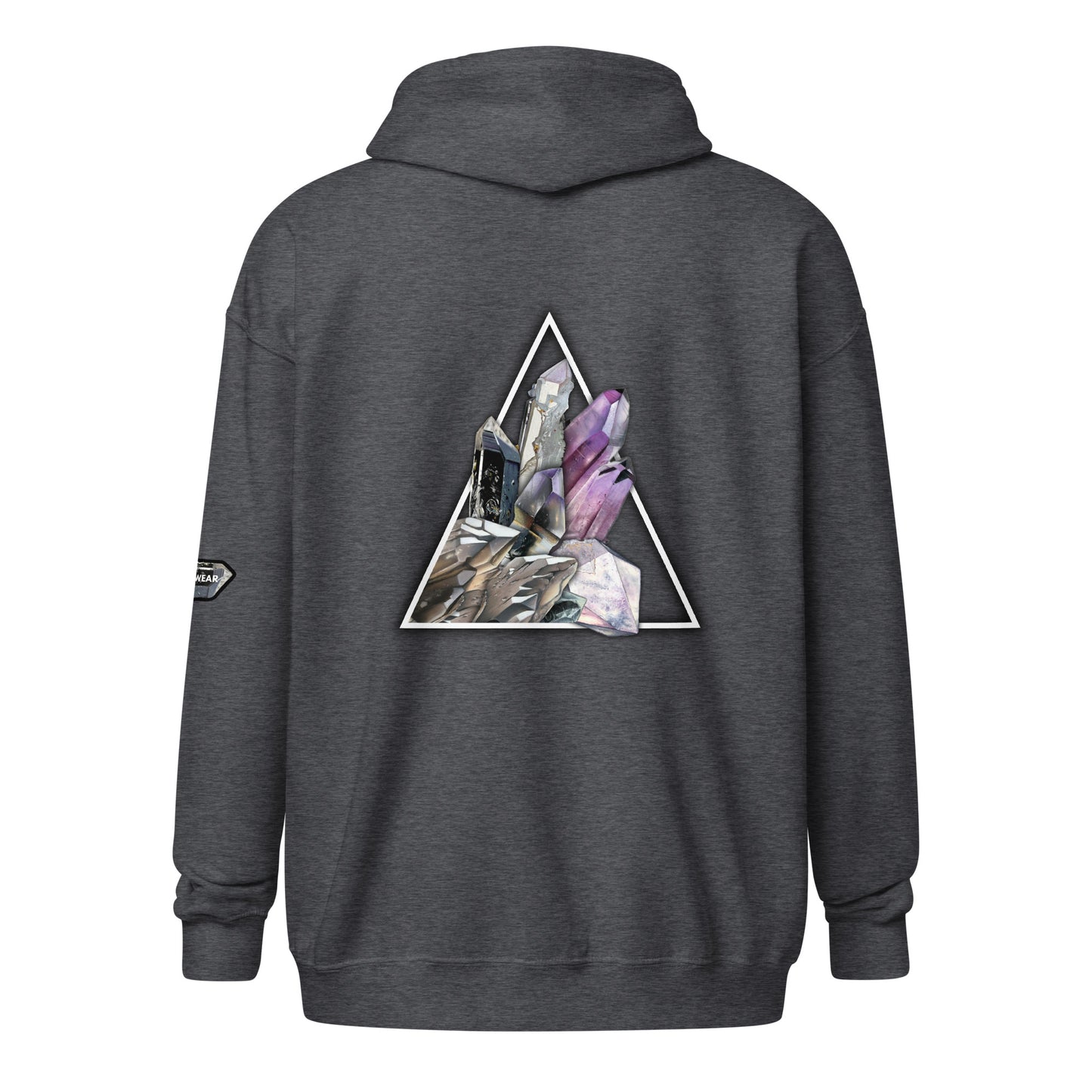 Quartz Collage Triangle - Unisex heavy blend zip hoodie