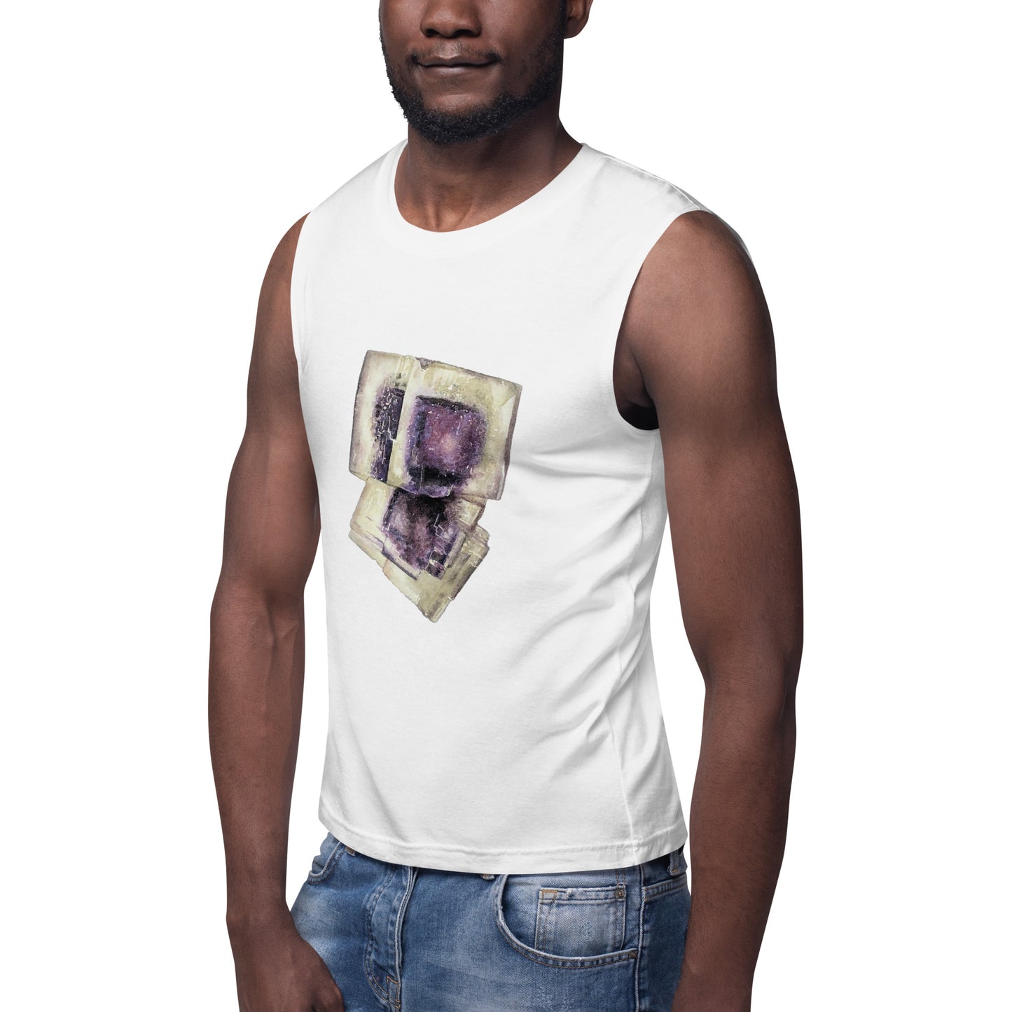 Ohio Fluorite Watercolor Muscle Shirt