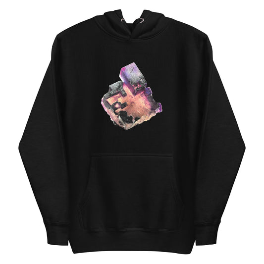 Illinois Fluorite Cube Drawing - Unisex Hoodie