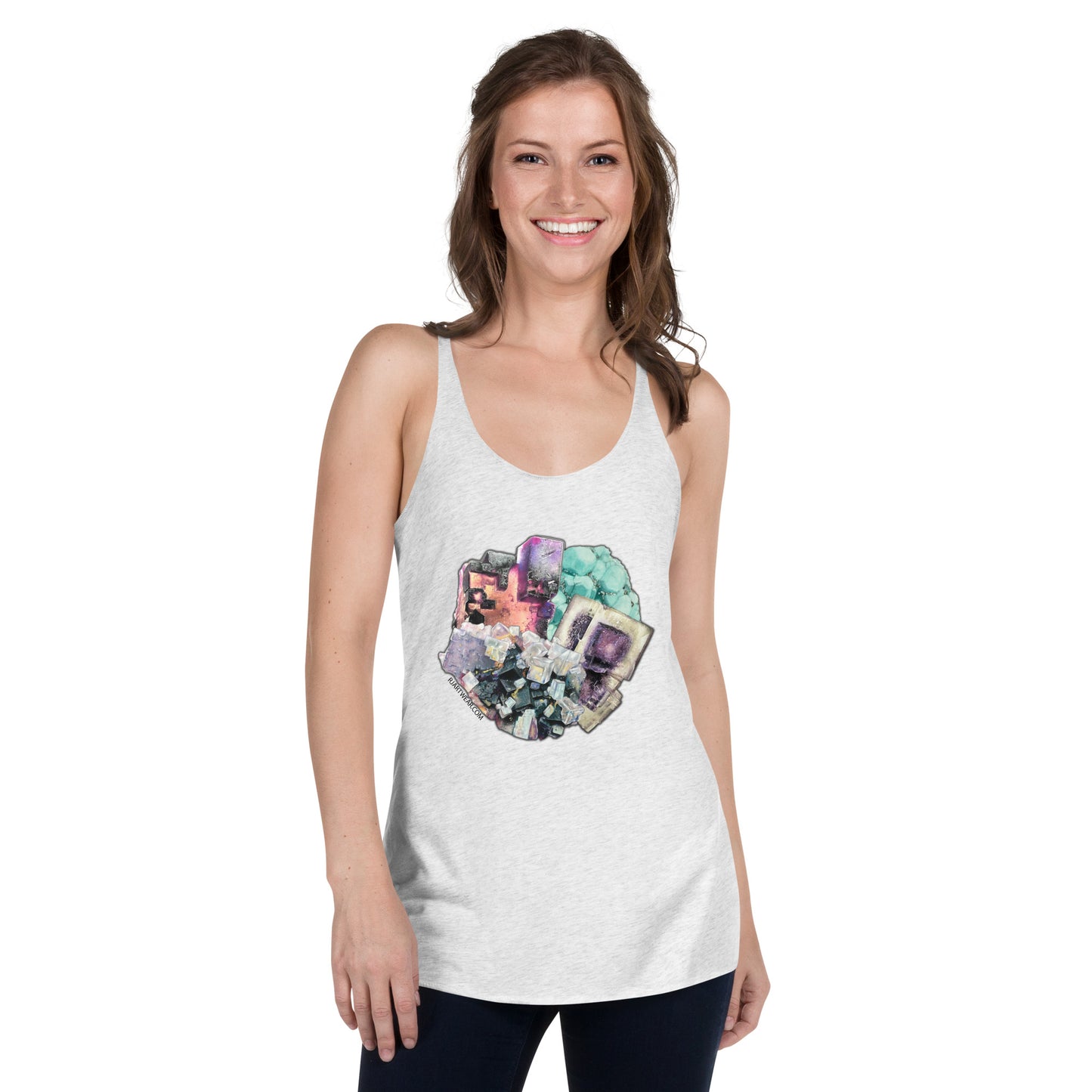 Fluorite Collage - Women's Racerback Tank